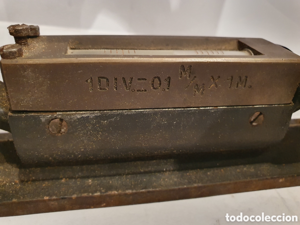 Antig&uuml;edades: NIVEL CUADRADO DE PRECISION. BASE PLANA Y PRISMATICA. - Foto 4