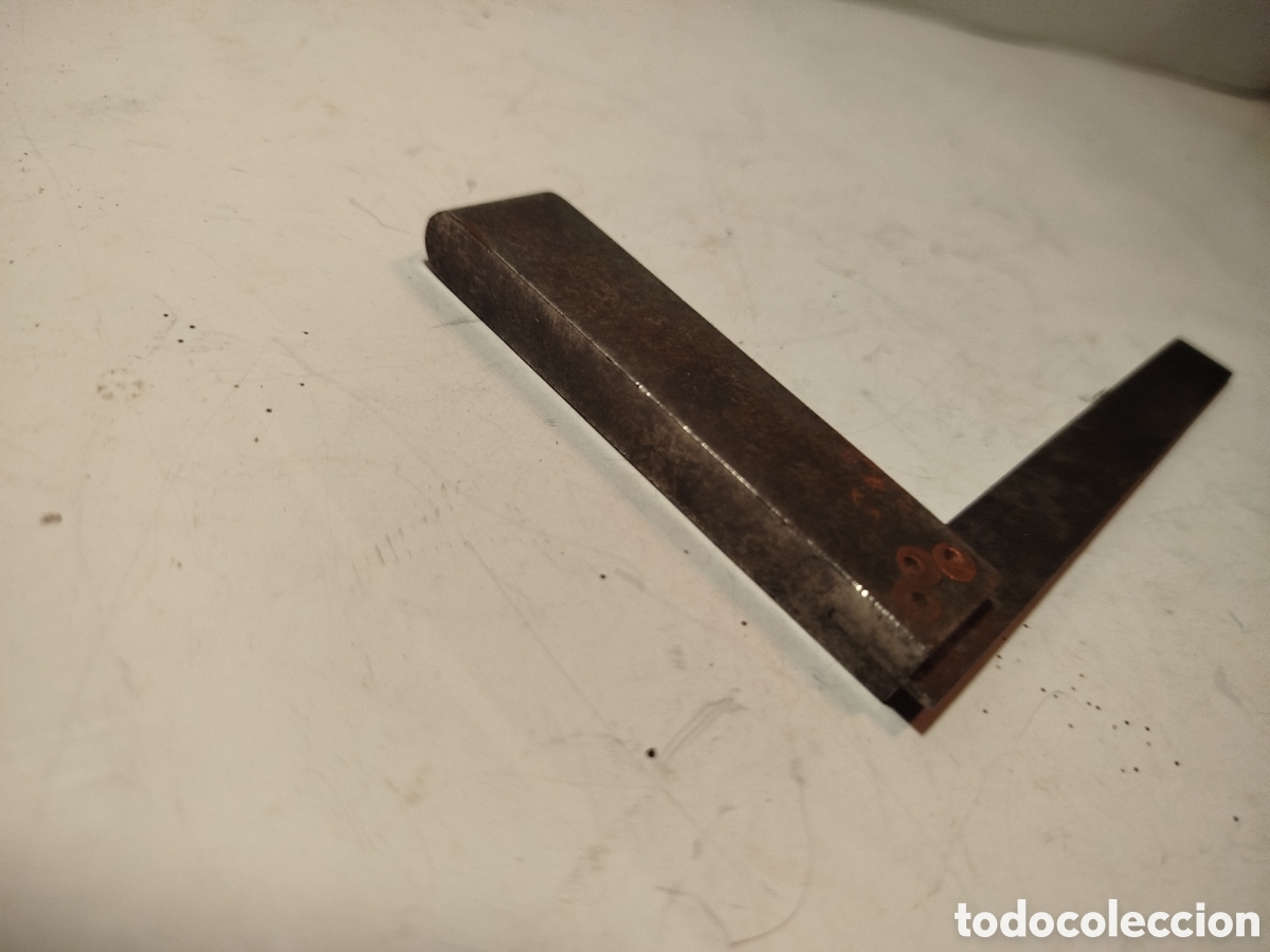 Antig&uuml;edades: Antigua escuadra de acero - Foto 3