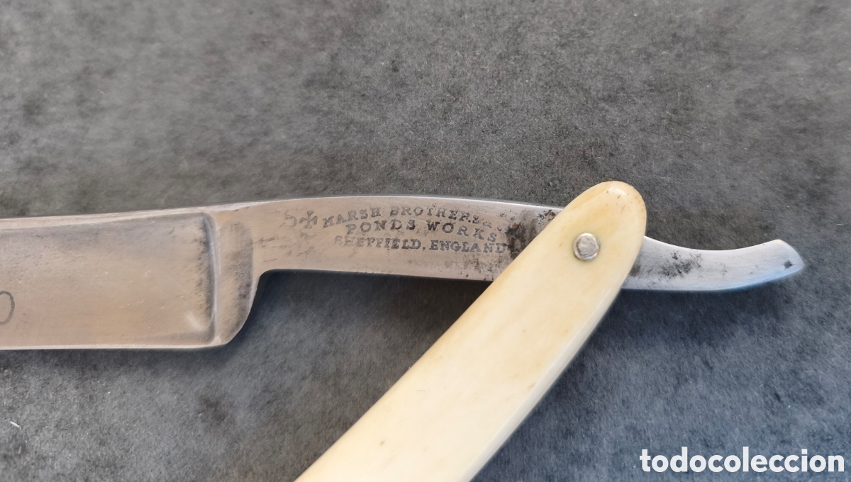 Antig&uuml;edades: Navaja de barbero roxo - Foto 4
