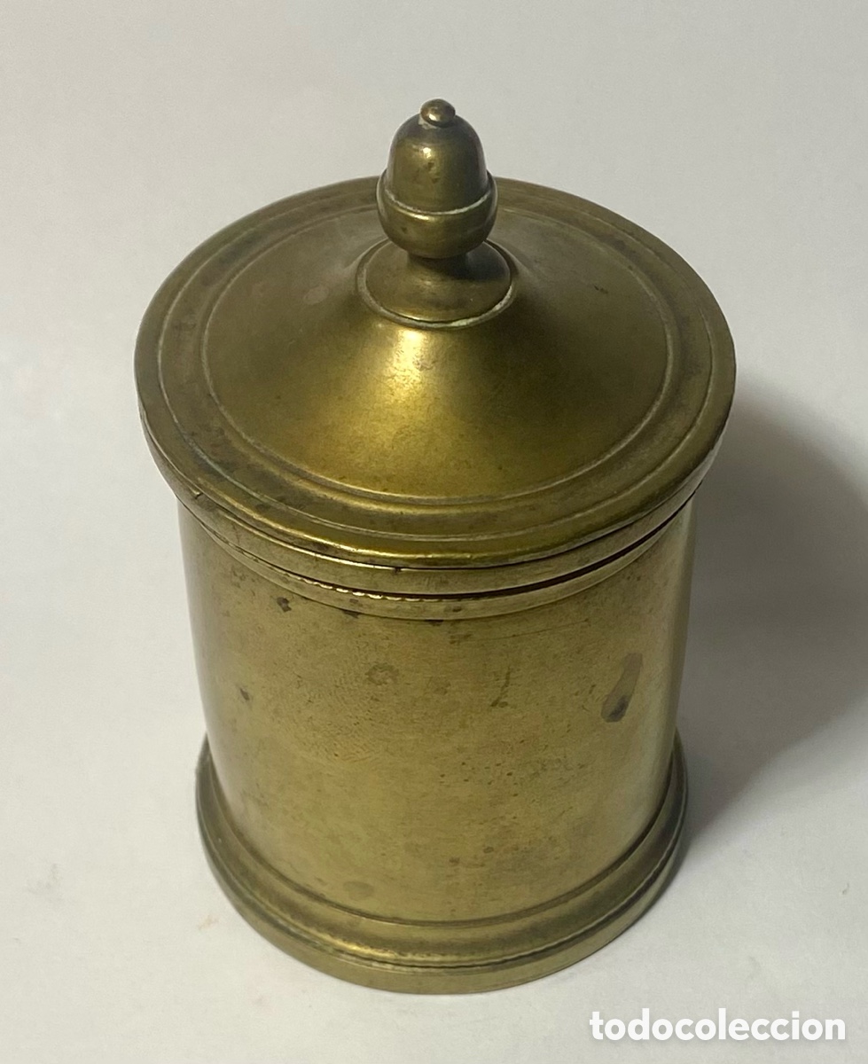 Antig&uuml;edades: Tintero de bronce dorado del Siglo XIX - Foto 2