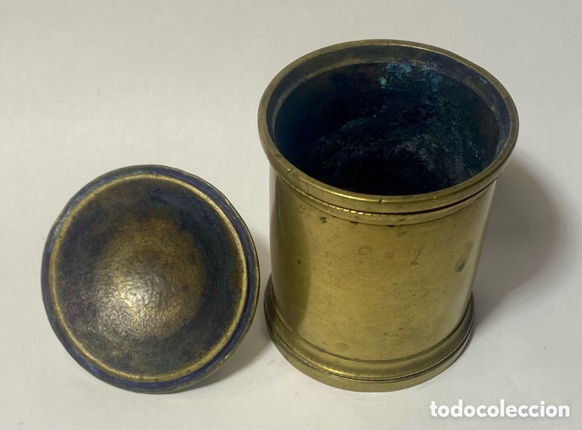 Antig&uuml;edades: Tintero de bronce dorado del Siglo XIX - Foto 3