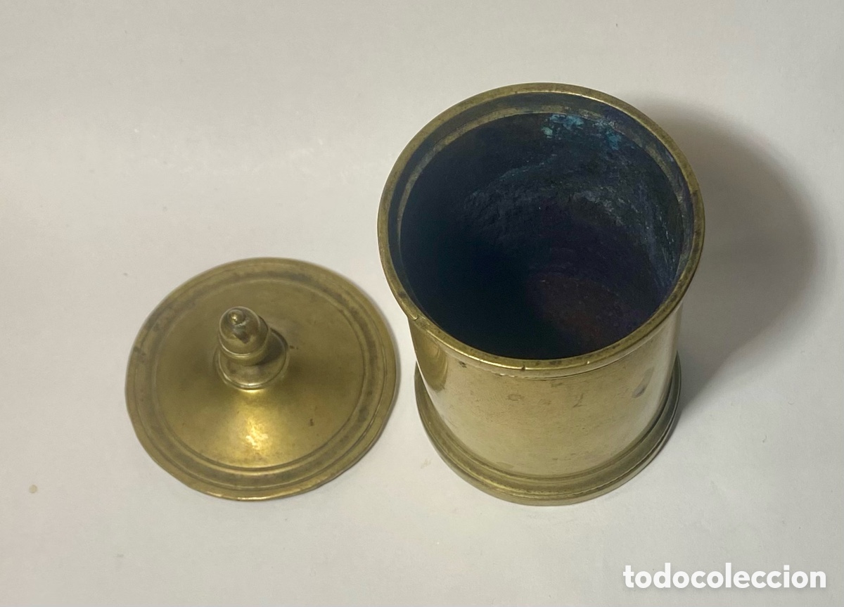 Antig&uuml;edades: Tintero de bronce dorado del Siglo XIX - Foto 4