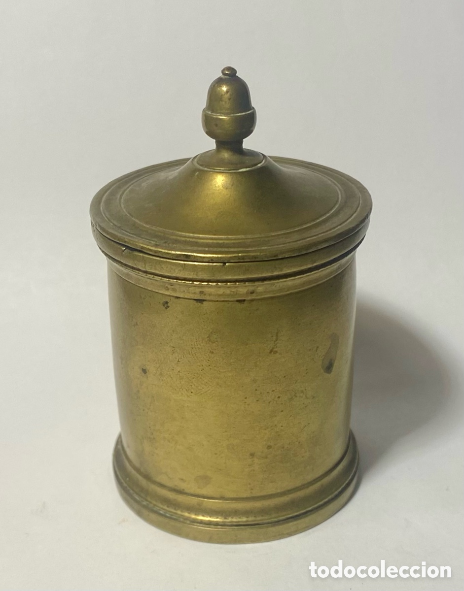 Antig&uuml;edades: Tintero de bronce dorado del Siglo XIX - Foto 1