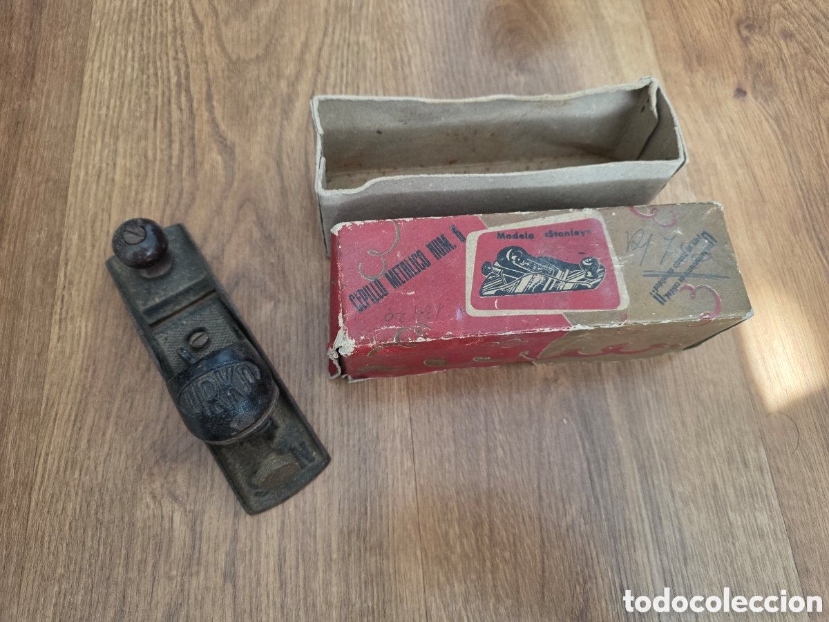 Antig&uuml;edades: Cepillo carpinter&iacute;a antiguo URKO con caja - Foto 1