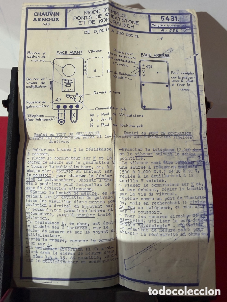 Antig&uuml;edades: Puente Wheatstone y Kohlrausch Chauvin Arnoux - Foto 4