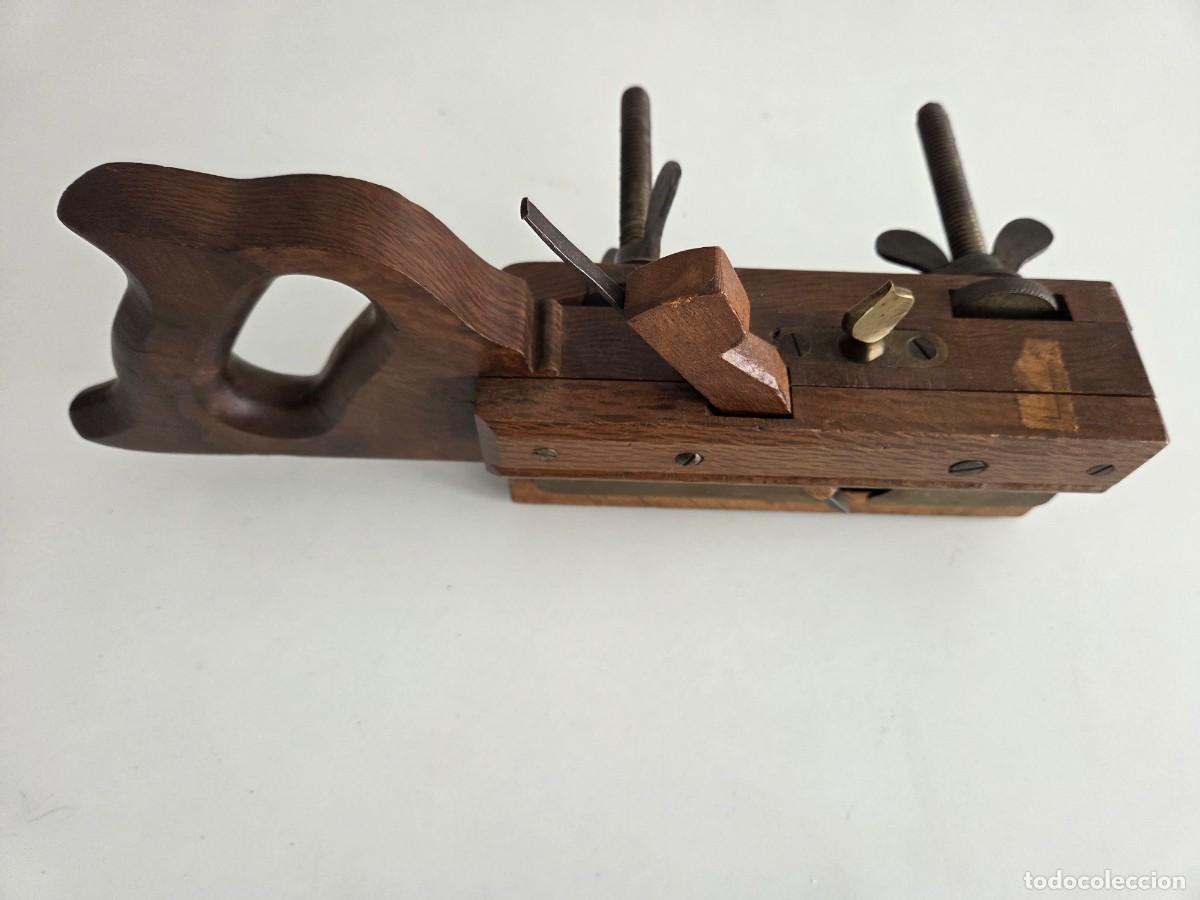 Antig&uuml;edades: Cepillo carpintero antiguo madera 1&ordf; mitad s. XX - Foto 3