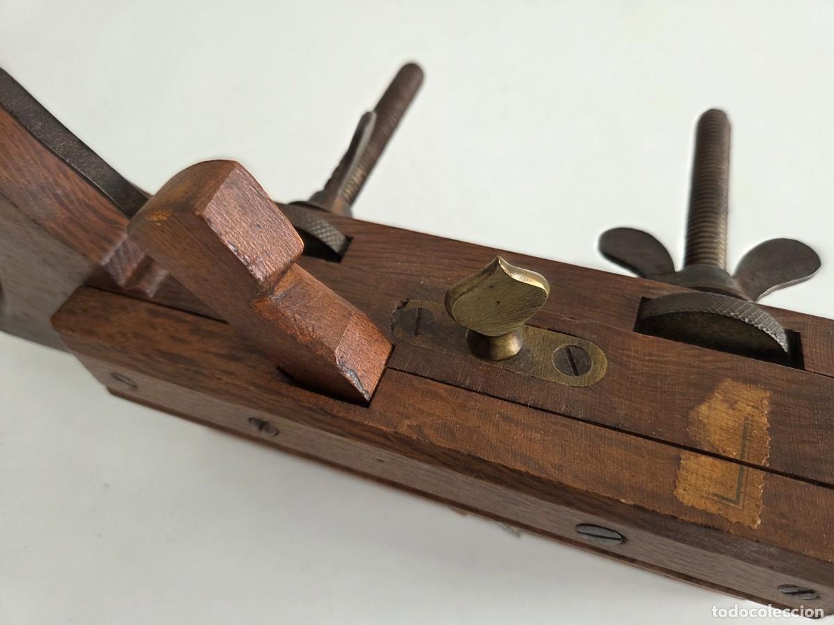 Antig&uuml;edades: Cepillo carpintero antiguo madera 1&ordf; mitad s. XX - Foto 7