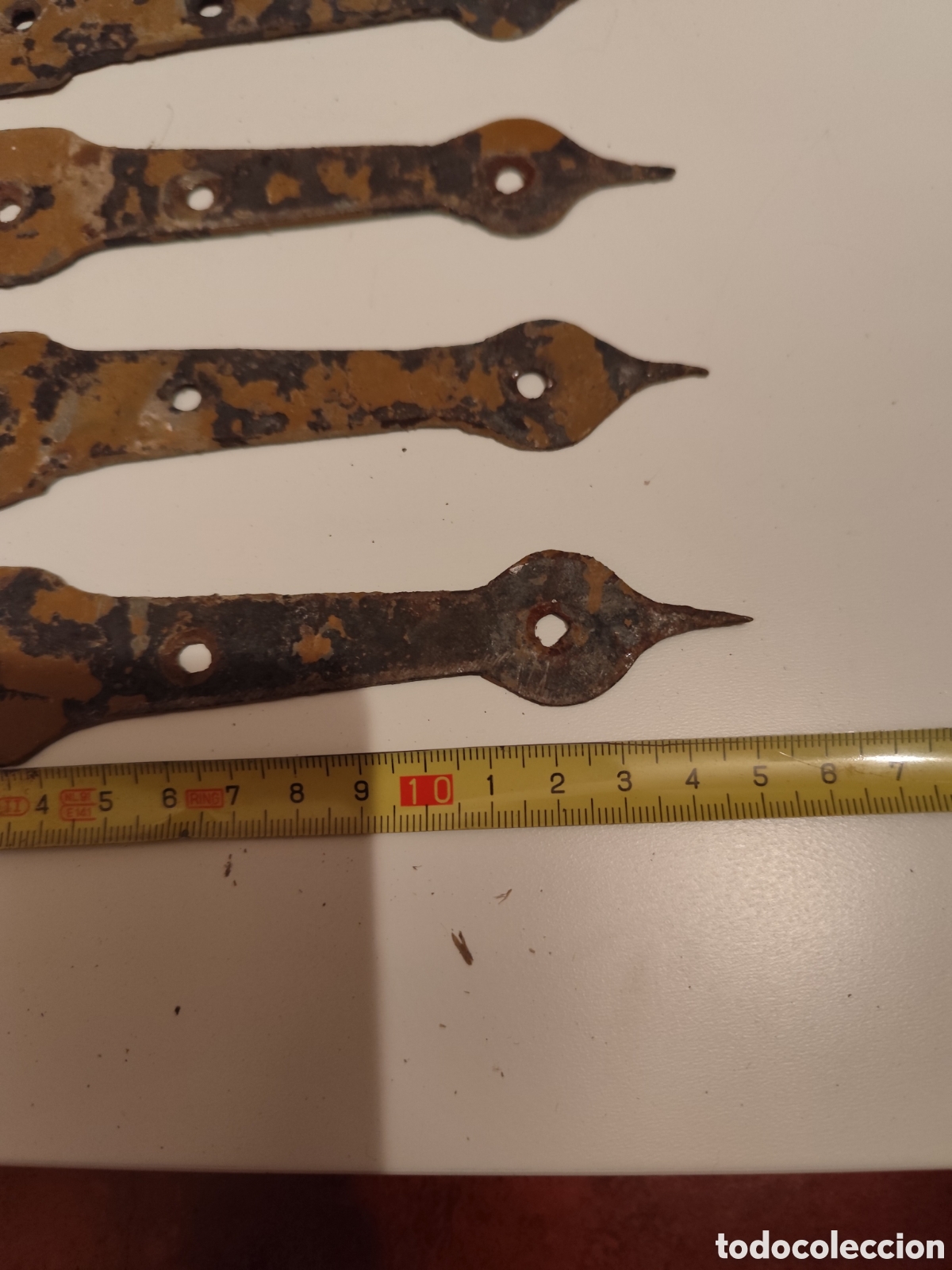 Antig&uuml;edades: Lote de 4 bisagras de forja - Foto 3