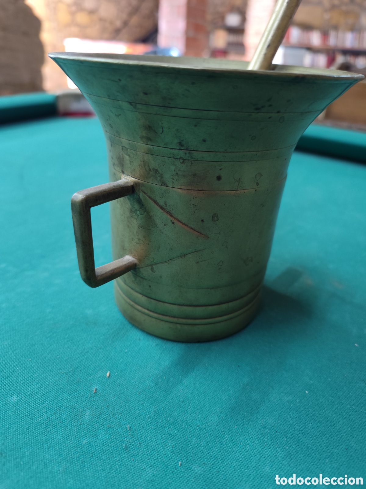 Antig&uuml;edades: Almirez antiguo de bronce - Foto 3
