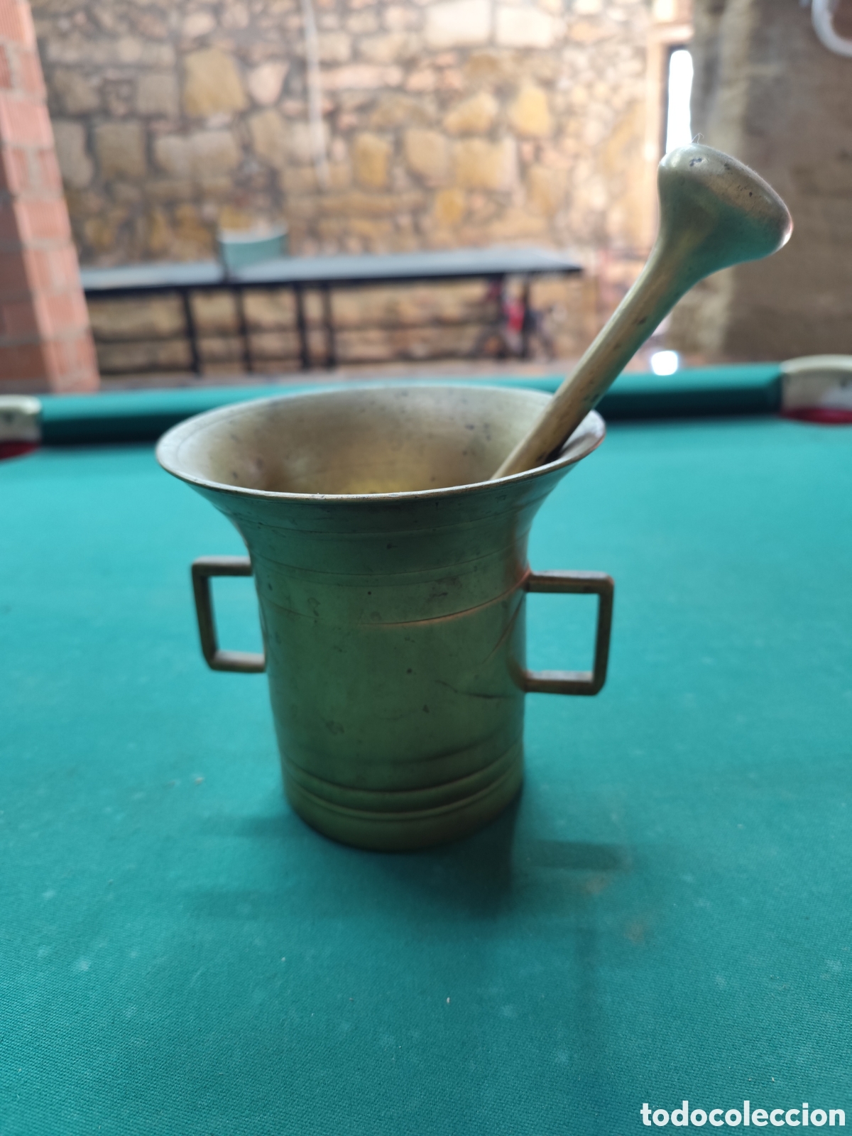 Antig&uuml;edades: Almirez antiguo de bronce - Foto 1