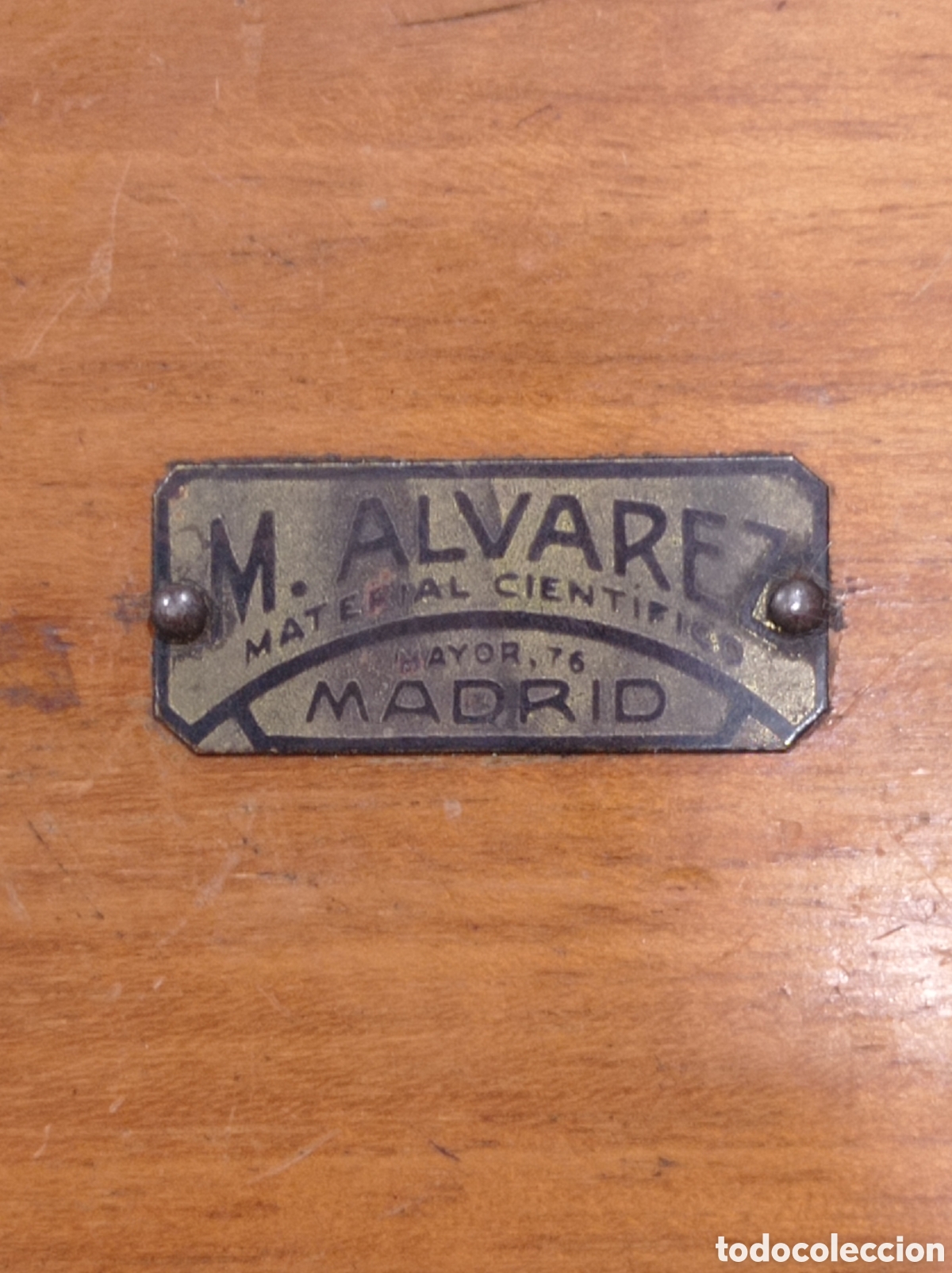Antig&uuml;edades: CAJA DE PESAS DE PRECISI&Oacute;N - M. &Aacute;LVAREZ - MATERIAL CIENT&Iacute;FICO - MADRID - Foto 6