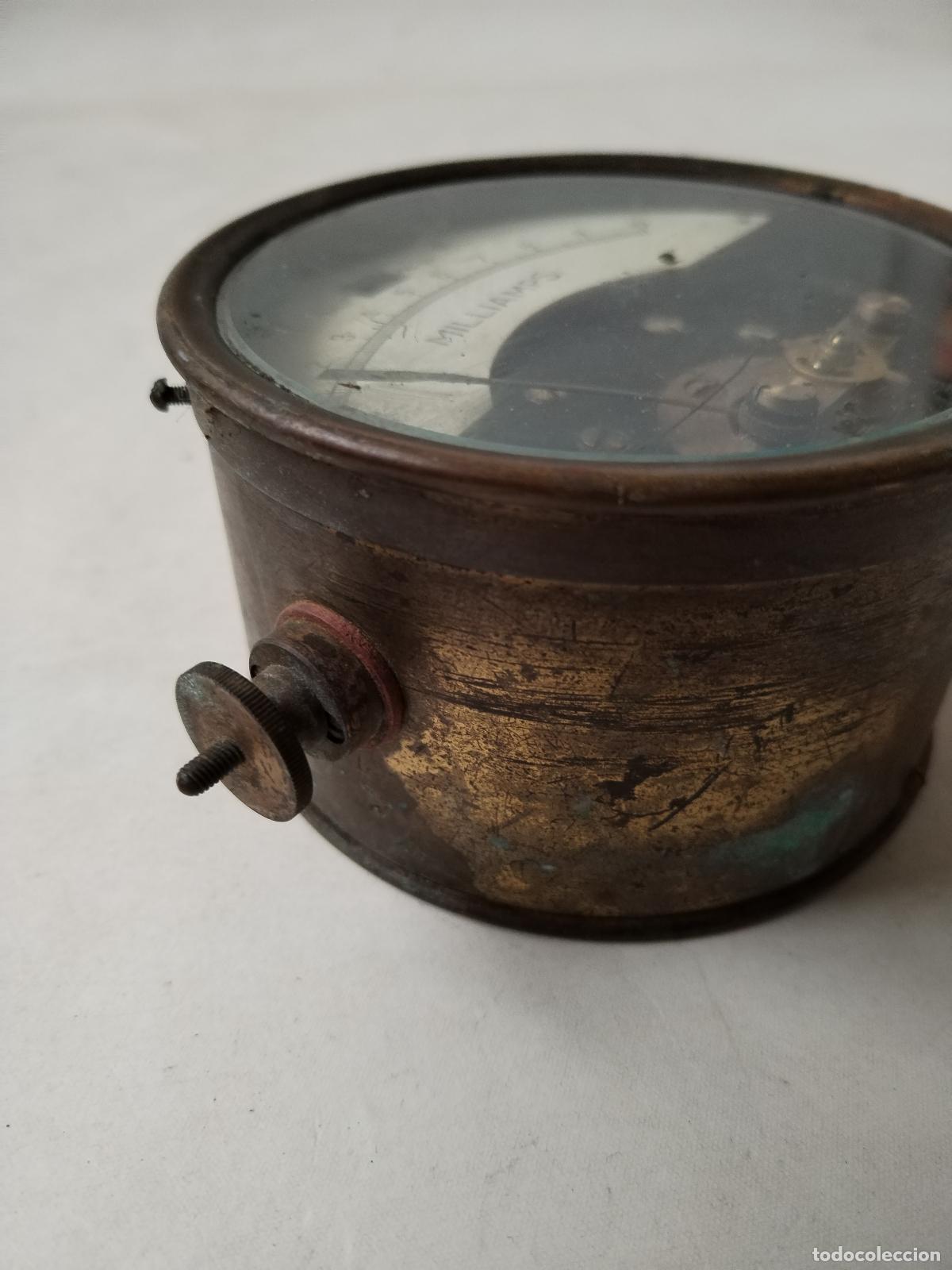 Antig&uuml;edades: antiguo voltimetro millians de bronce - c185 - Foto 6