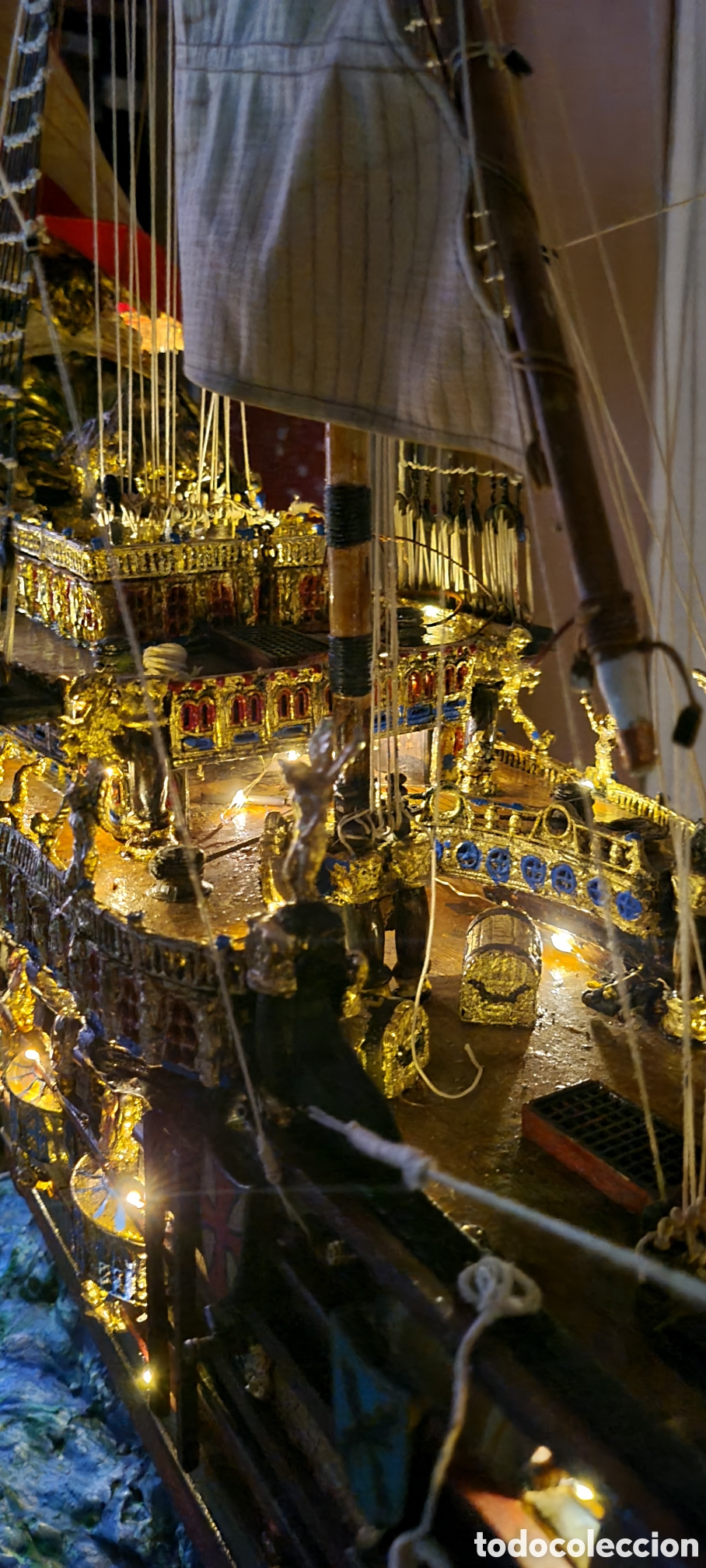 Antig&uuml;edades: MAQUETA NAV&Iacute;O ESPA&Ntilde;OL - Foto 9