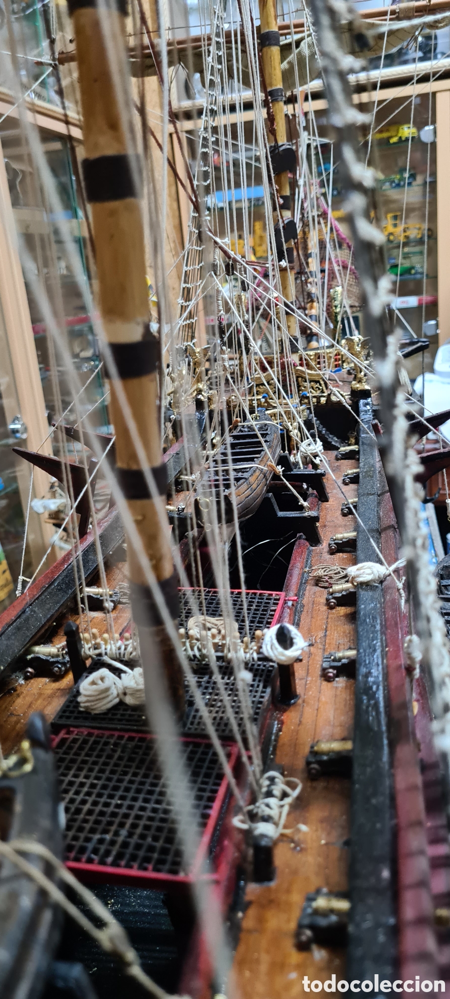 Antig&uuml;edades: MAQUETA NAV&Iacute;O ESPA&Ntilde;OL - Foto 6