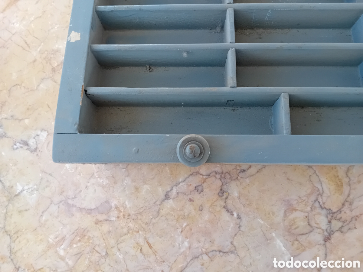 Antig&uuml;edades: caj&oacute;n de imprenta&nbsp;antiguo chivalete - Foto 3