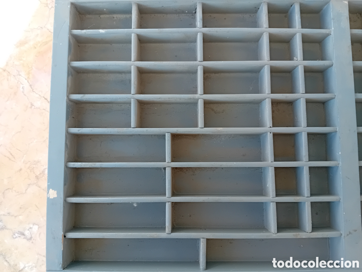 Antig&uuml;edades: caj&oacute;n de imprenta&nbsp;antiguo chivalete - Foto 4