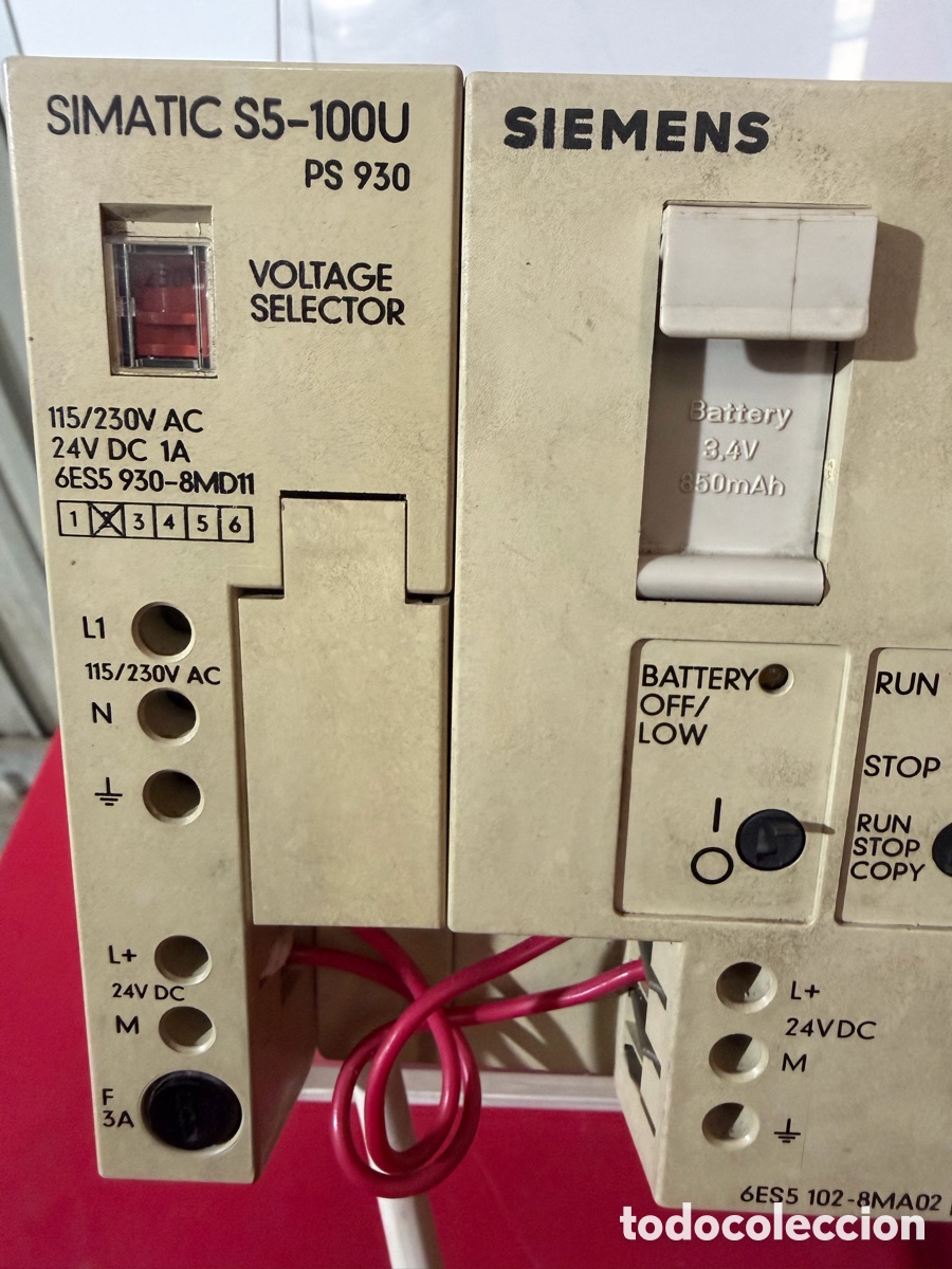 Antig&uuml;edades: Siemens SIMATIC S5-100U PLC Completo - Foto 2