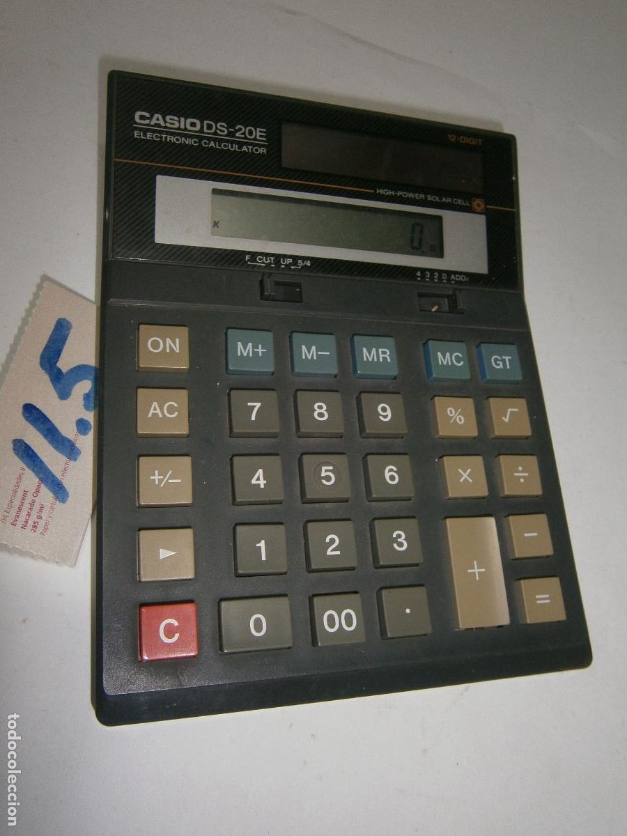 Antig&uuml;edades: ANTIGUA CALCULADORA SOLAR CASIO DS-20E - Foto 1