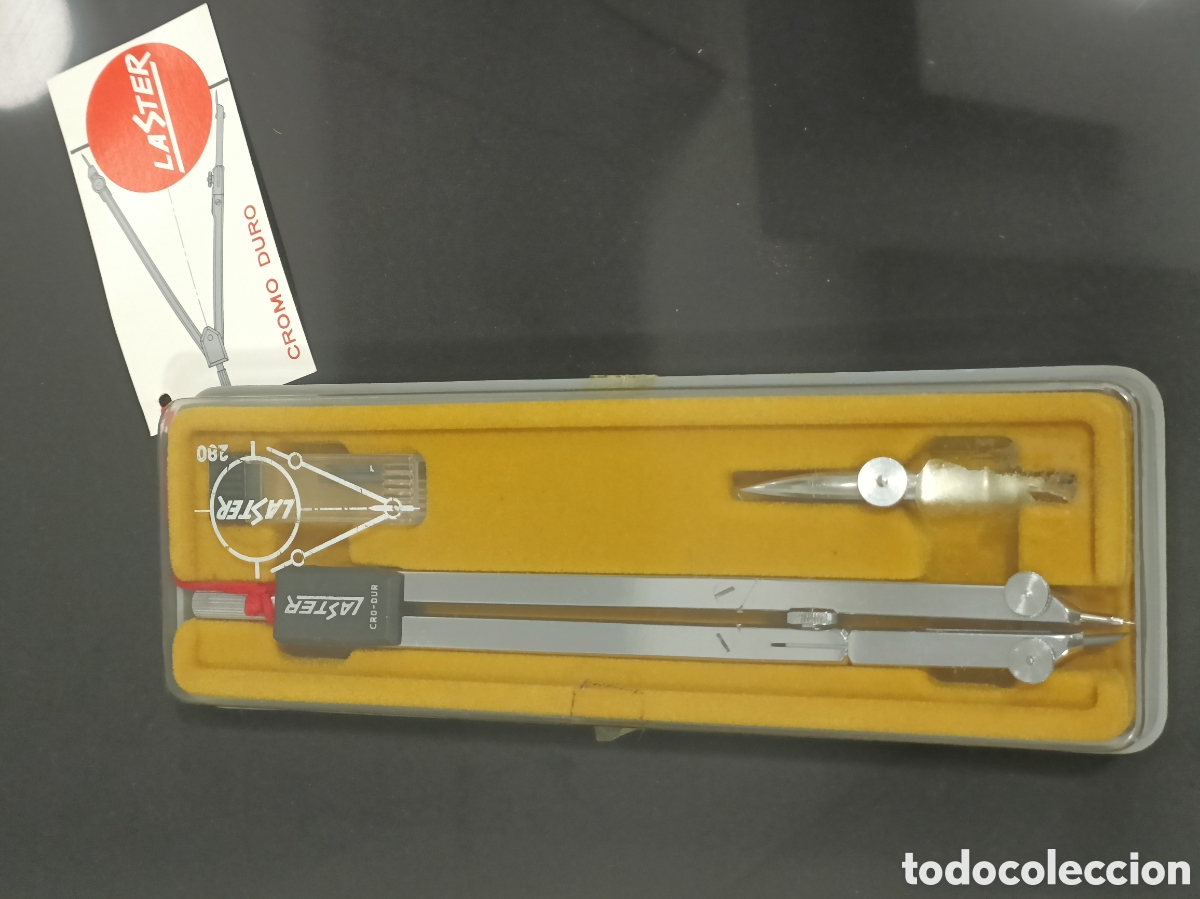 Antig&uuml;edades: Vintage Comp&aacute;s Laster cromo duro 280 - Foto 1