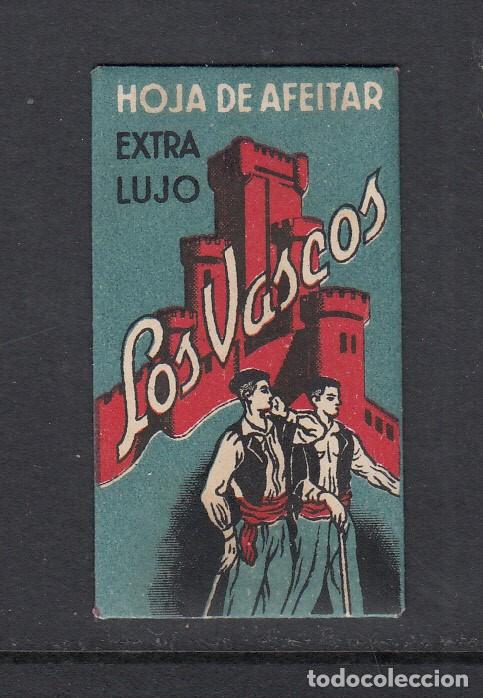 Antig&uuml;edades: FUNDA Y HOJA DE AFEITAR LOS VASCOS - Foto 1