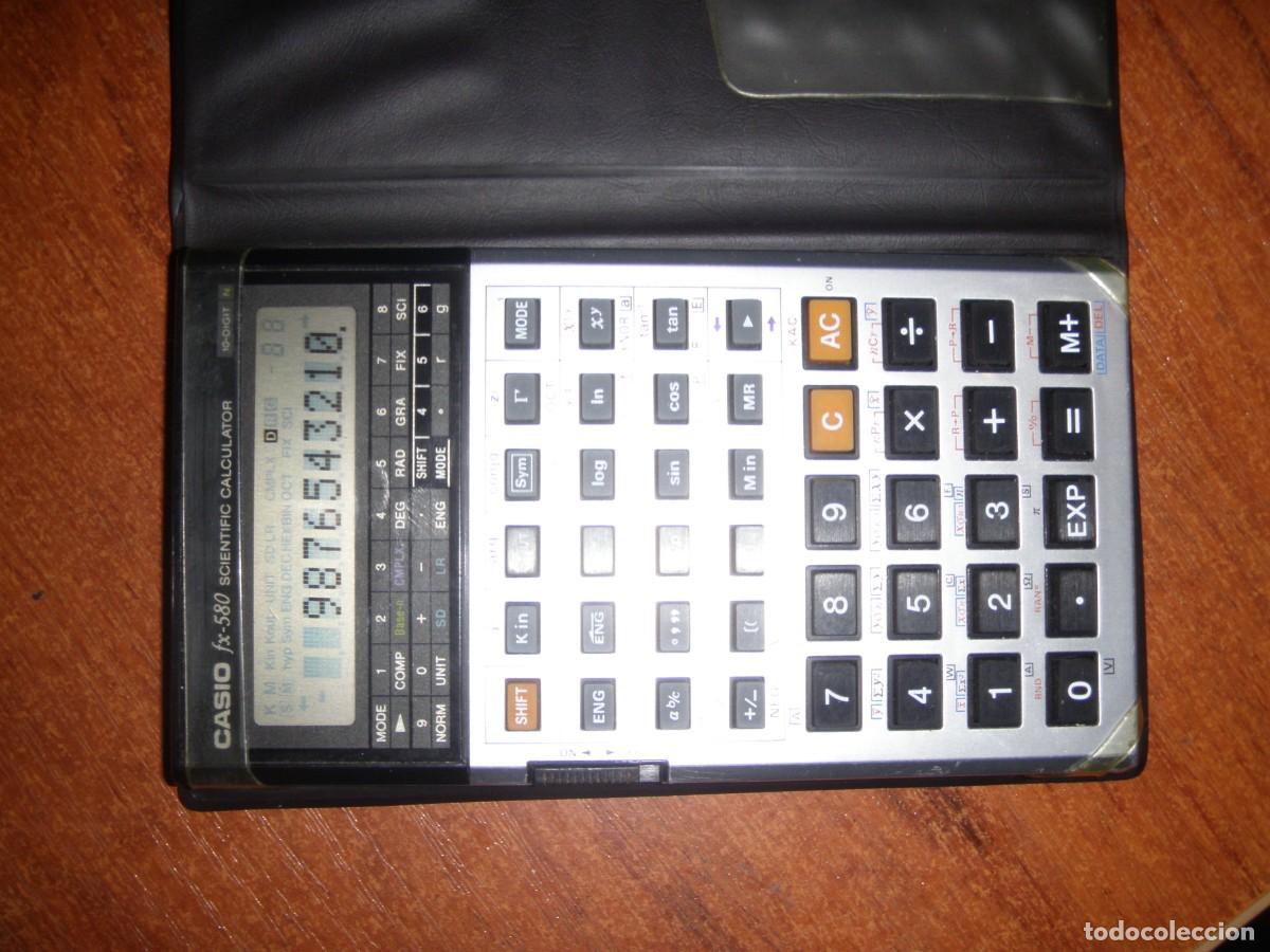 Antig&uuml;edades: CALCULADORA CASIO FX 580 FX580 FUNCIONANDO - Foto 2