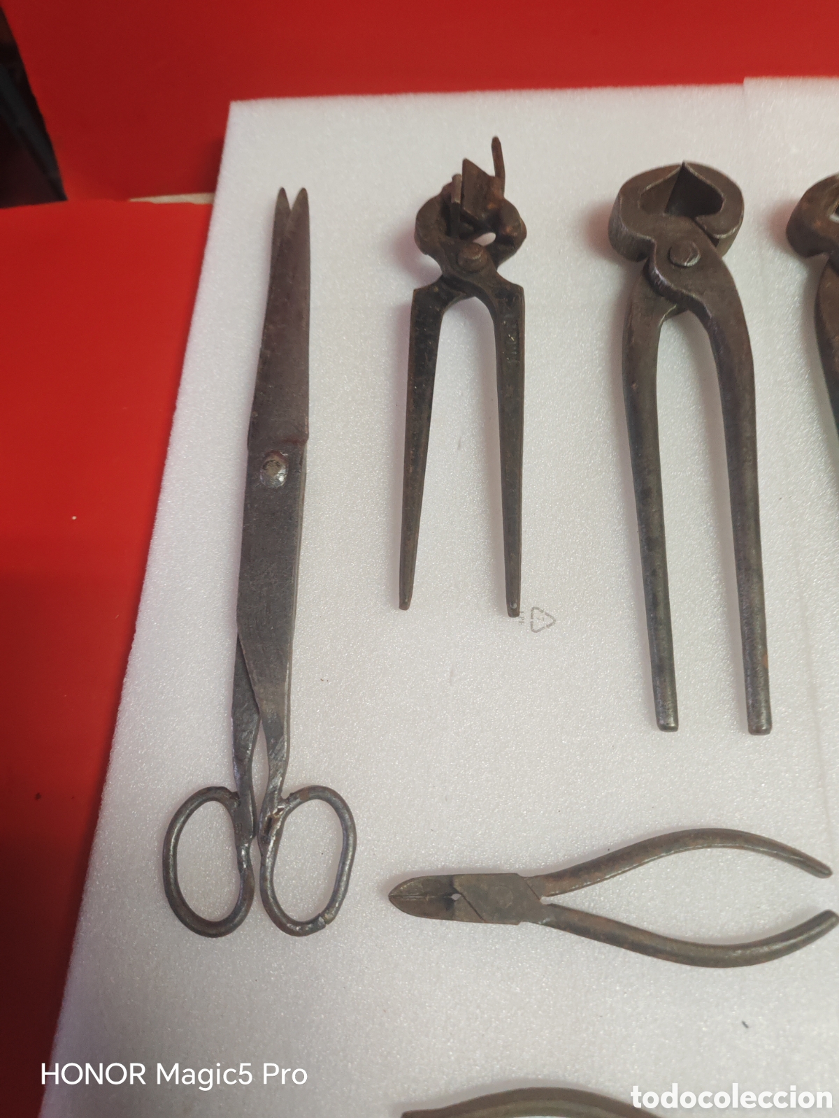 Antig&uuml;edades: Lote de herramientas de forja antiguas - Foto 2