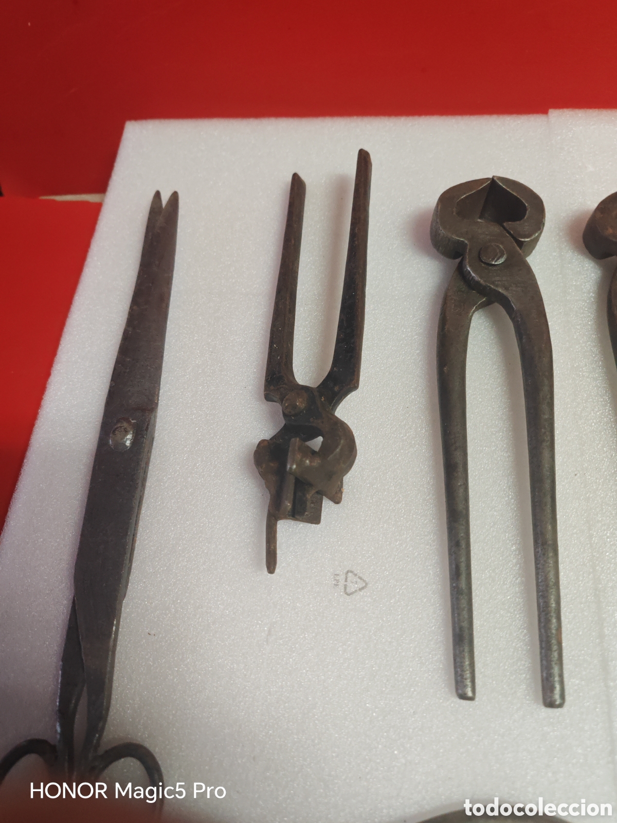Antig&uuml;edades: Lote de herramientas de forja antiguas - Foto 5
