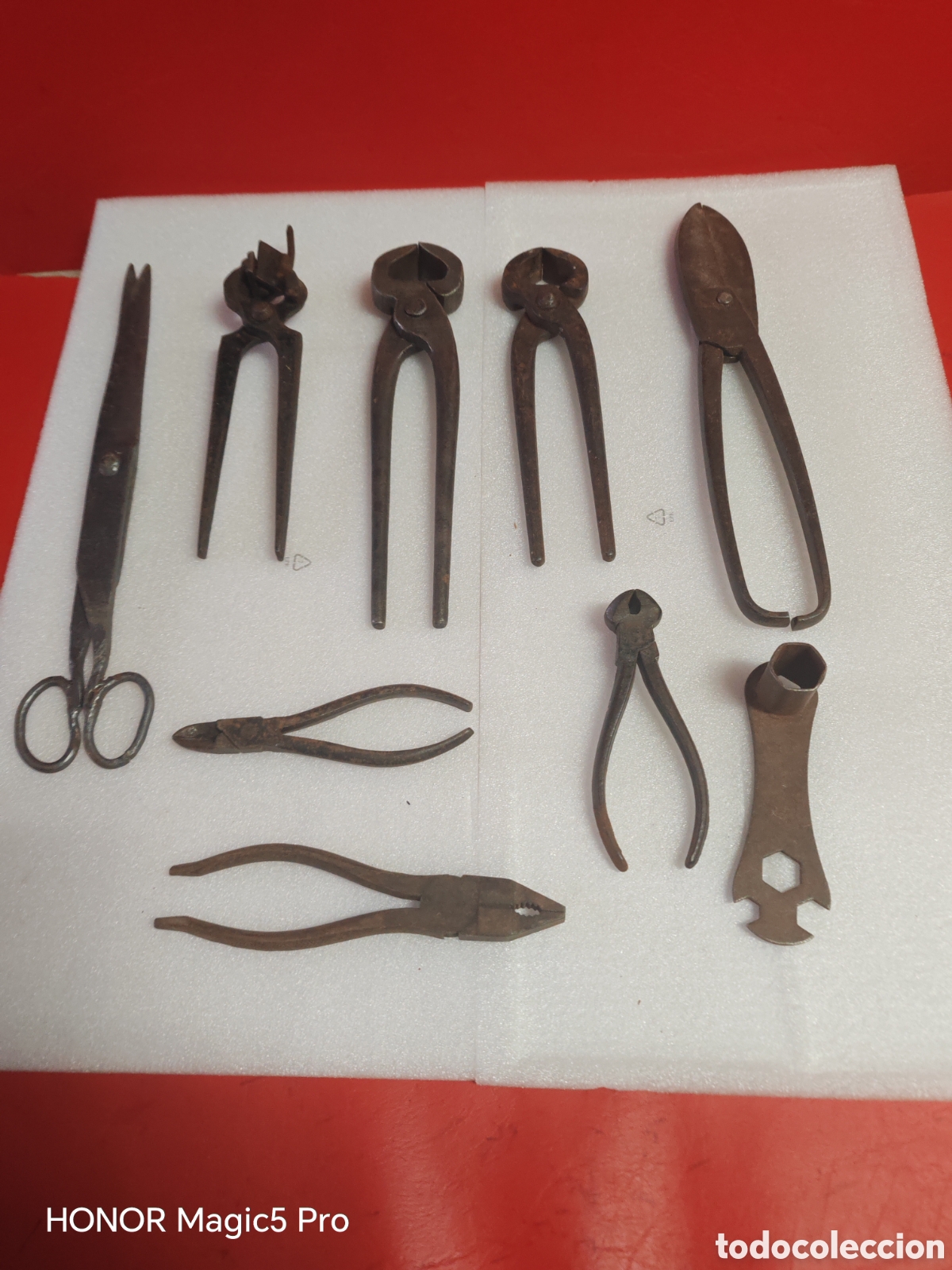 Antig&uuml;edades: Lote de herramientas de forja antiguas - Foto 1