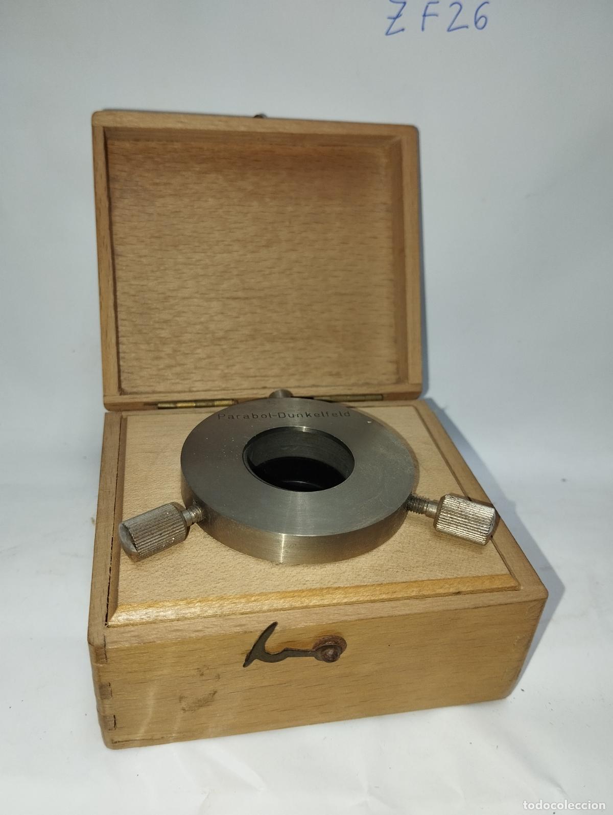 Antig&uuml;edades: &Oacute;PTICA PARA MICROSC&Oacute;PIO ACCESORIO PARABOL DUNKELFELD - Foto 2