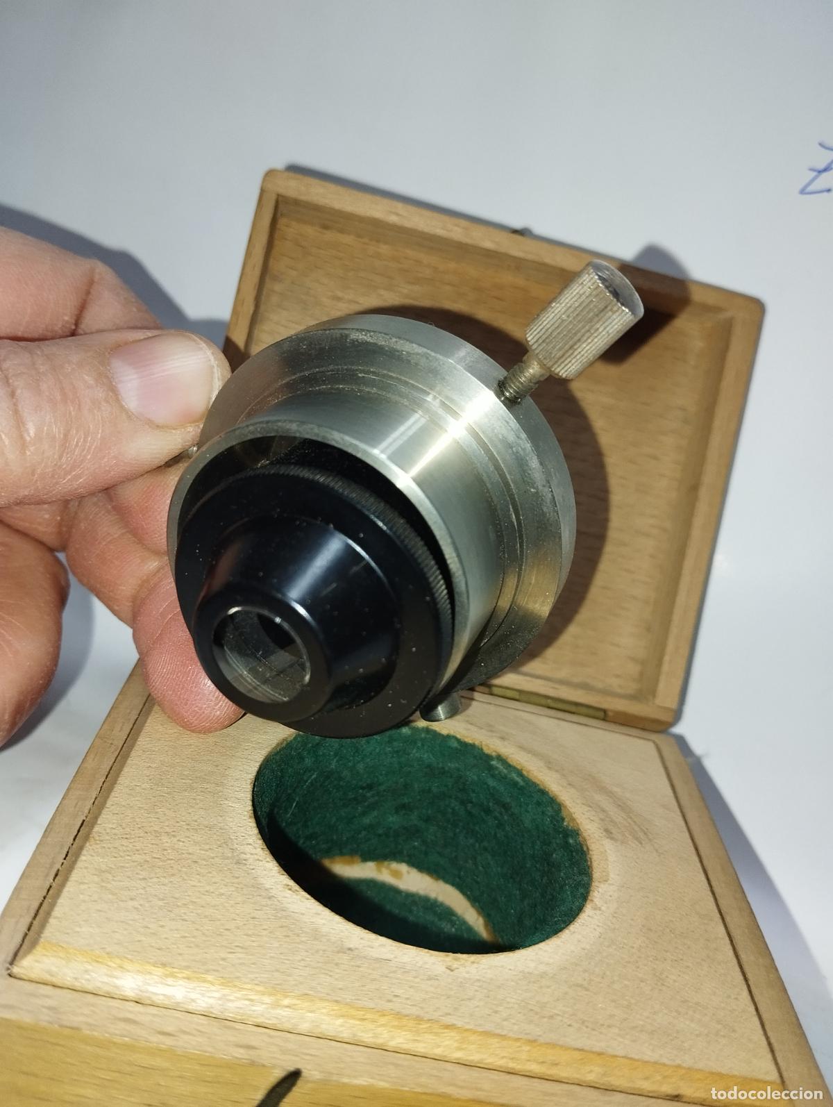 Antig&uuml;edades: &Oacute;PTICA PARA MICROSC&Oacute;PIO ACCESORIO PARABOL DUNKELFELD - Foto 3