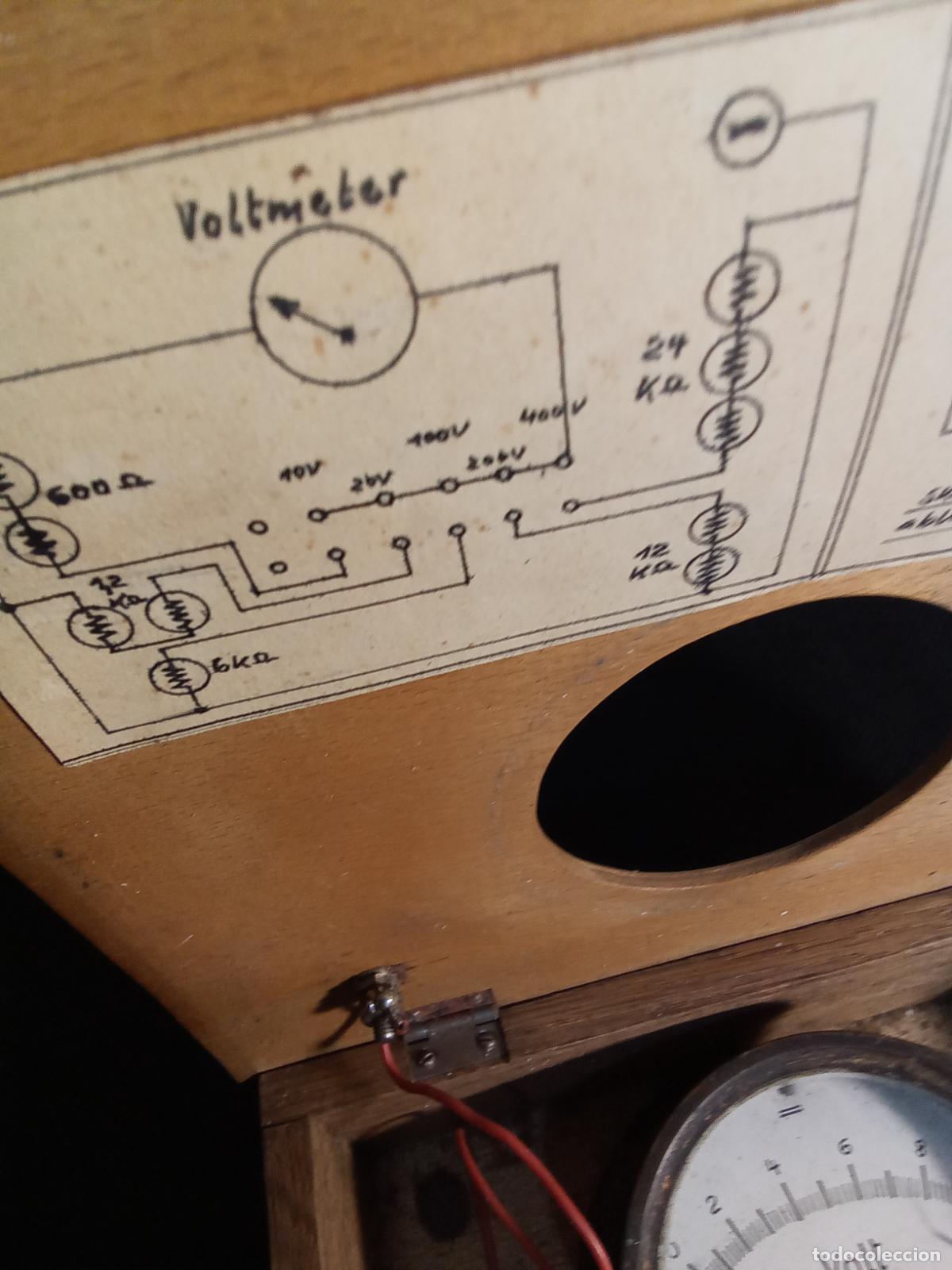 Antig&uuml;edades: ANTIGUO VOLT&Iacute;METRO EN CAJA - Foto 15