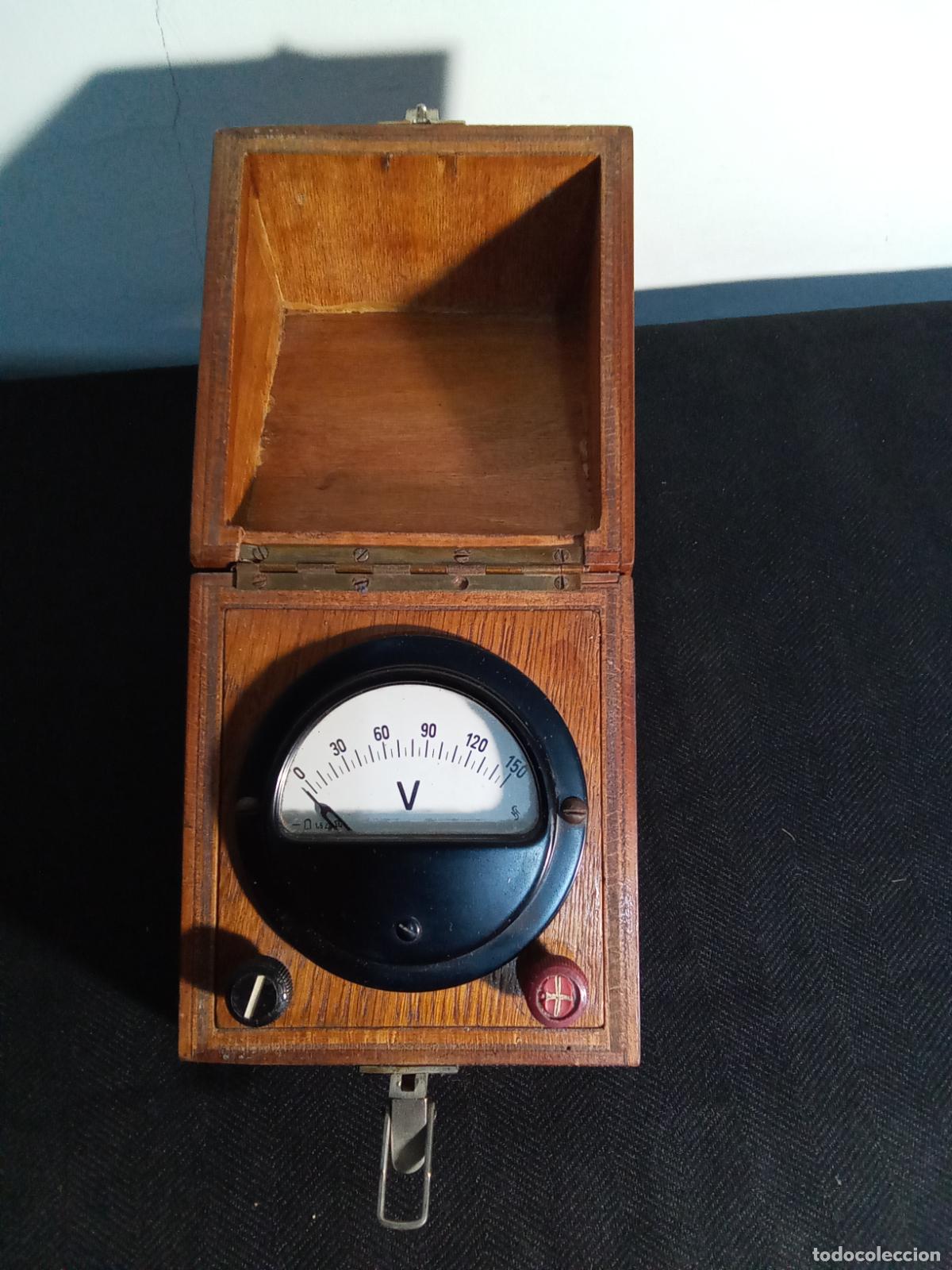 Antig&uuml;edades: ANTIGUO VOLT&Iacute;METRO EN CAJA - Foto 11