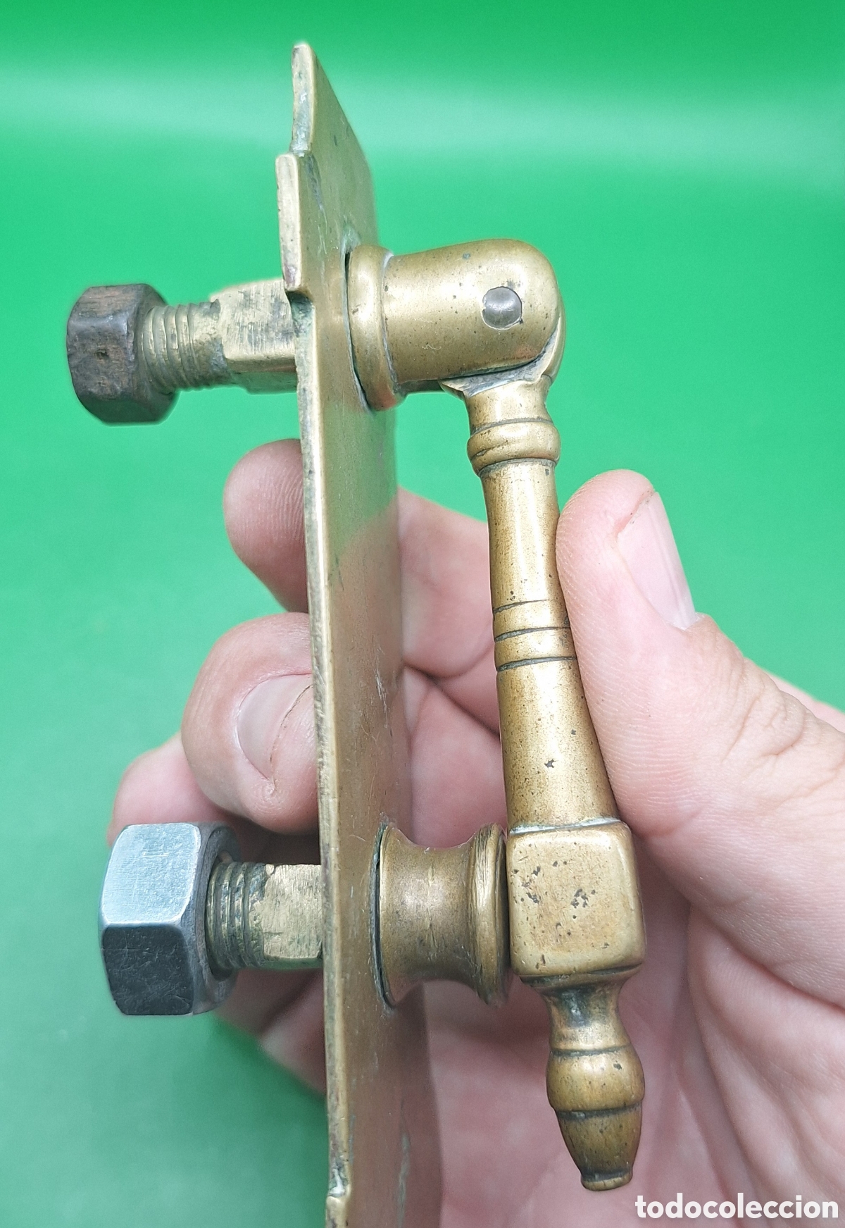 Antig&uuml;edades: Antiguo Llamador de Puerta de Bronce - - Foto 7