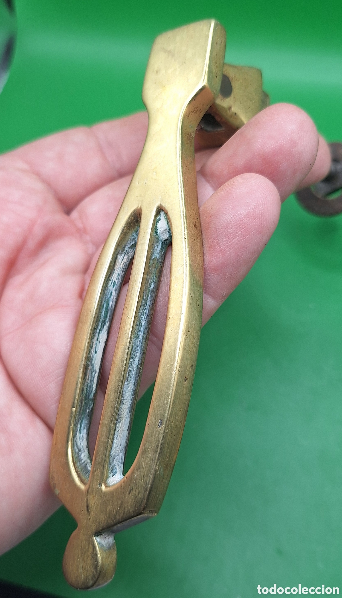 Antig&uuml;edades: Antiguo Llamador de Bronce para Puerta - Foto 11