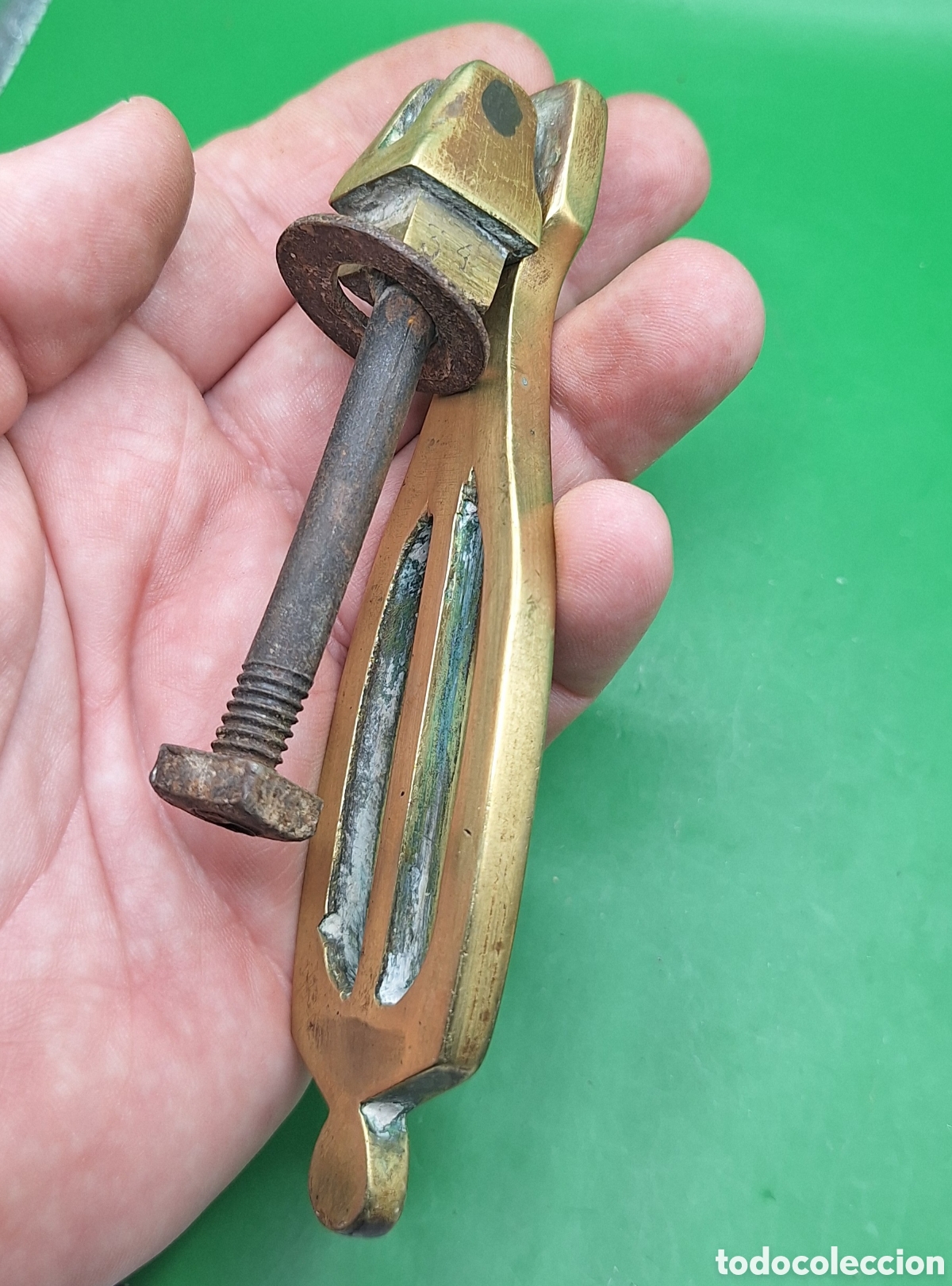 Antig&uuml;edades: Antiguo Llamador de Bronce para Puerta - Foto 13
