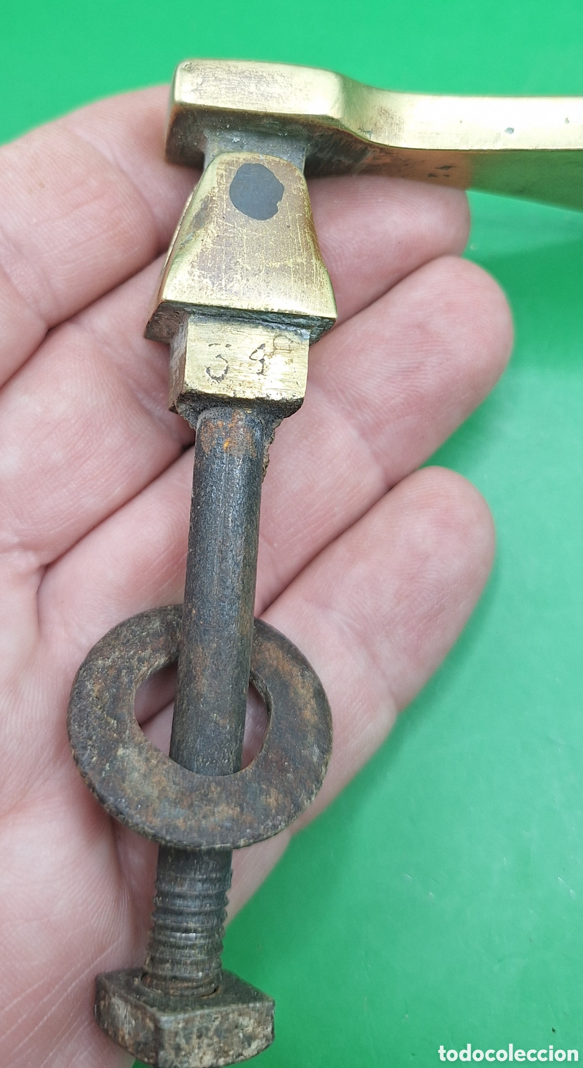 Antig&uuml;edades: Antiguo Llamador de Bronce para Puerta - Foto 17