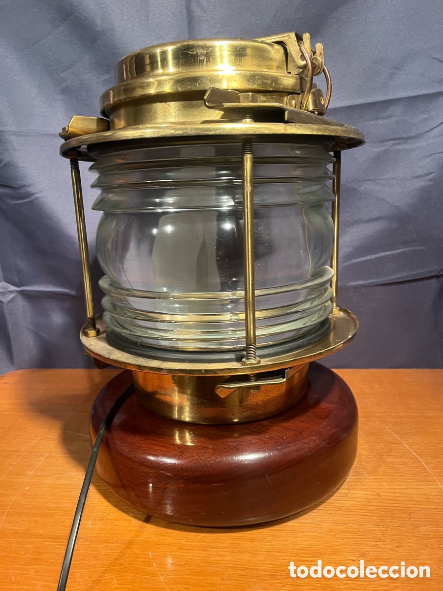 Antig&uuml;edades: Espectacular Faro De Barco Electrificado - Foto 2