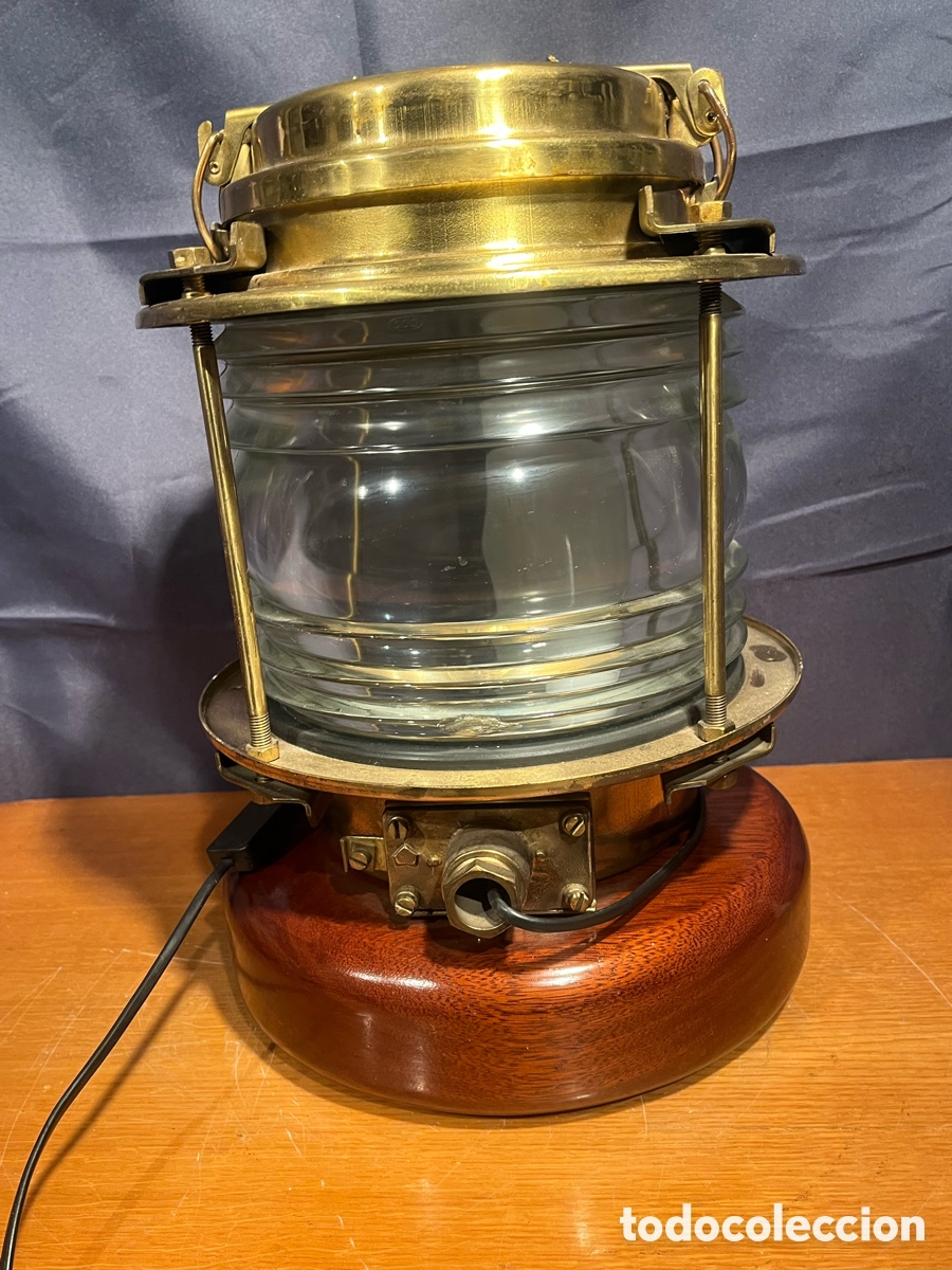 Antig&uuml;edades: Espectacular Faro De Barco Electrificado - Foto 8