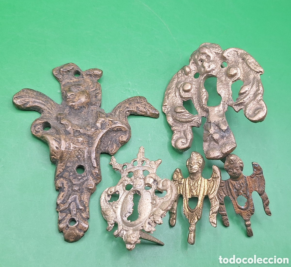 Antig&uuml;edades: Lote de Embellecedores - Remates de Mueble de Bronce - - Foto 12
