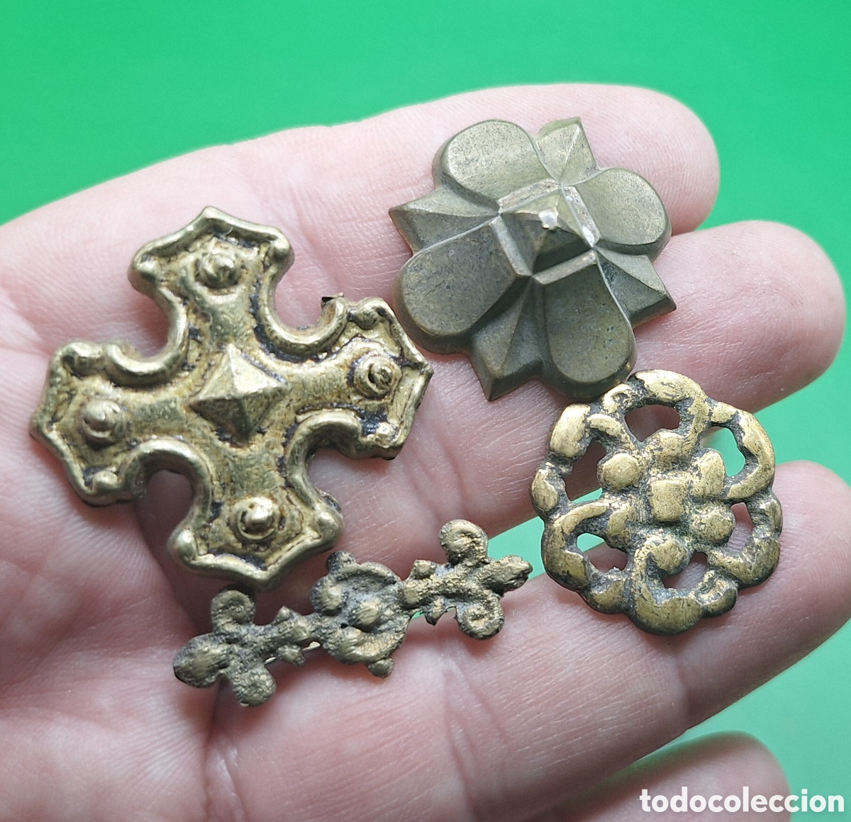 Antig&uuml;edades: Lote de Embellecedores - Remates de Mueble de Bronce - - Foto 20