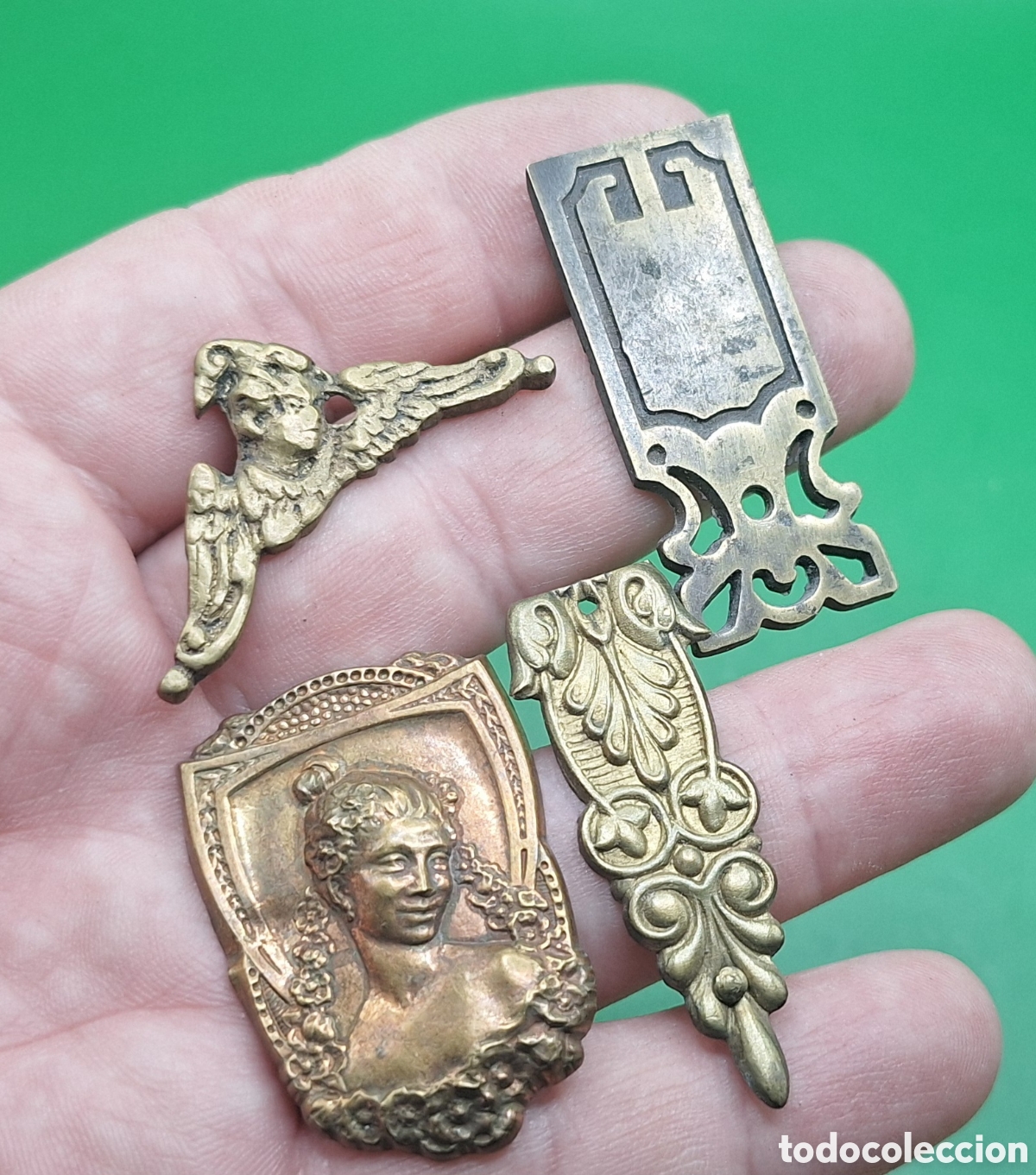 Antig&uuml;edades: Lote de Embellecedores - Remates de Mueble de Bronce - - Foto 21