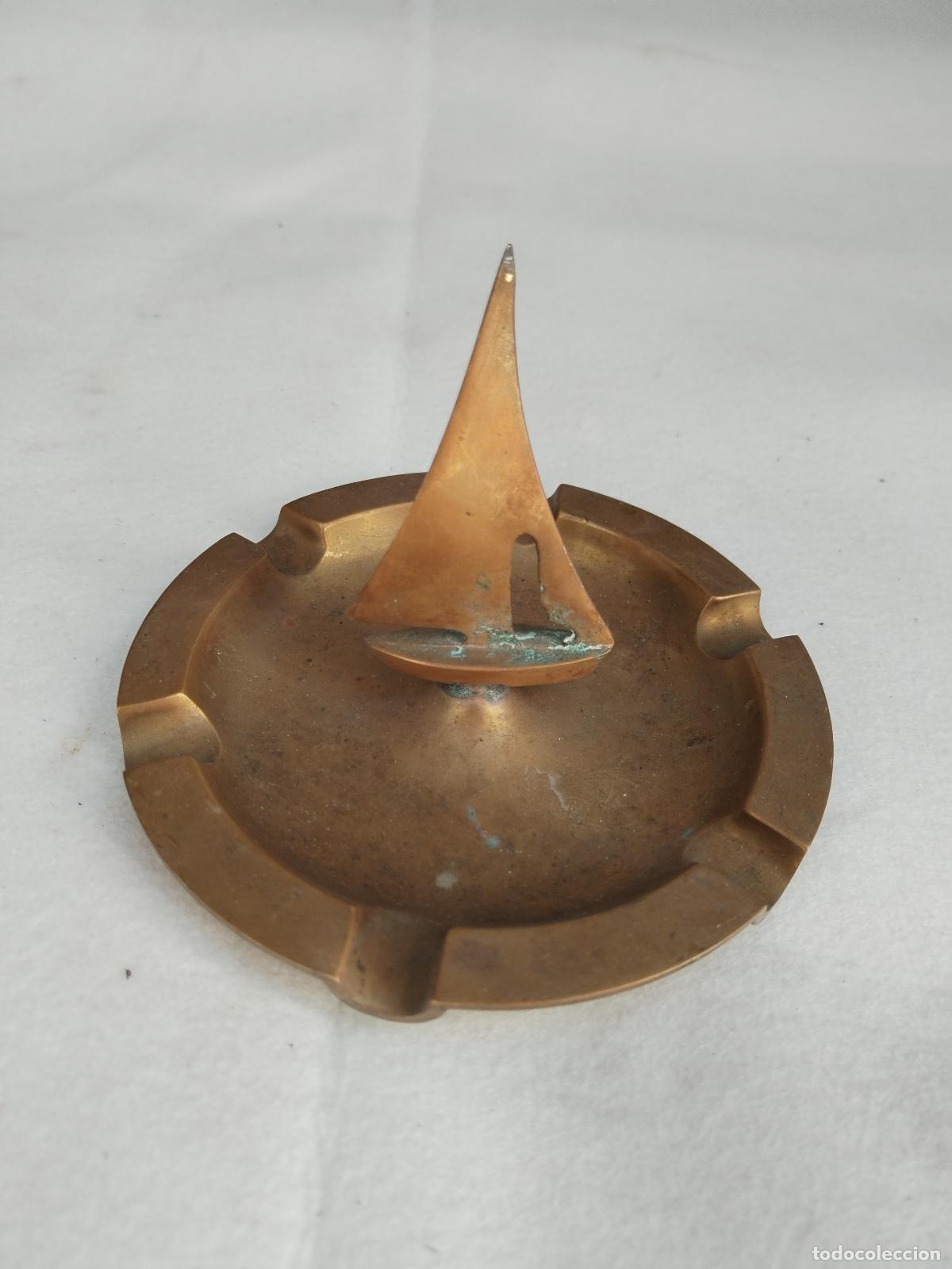 Antig&uuml;edades: cenicero barco de bronce - c185 - Foto 3