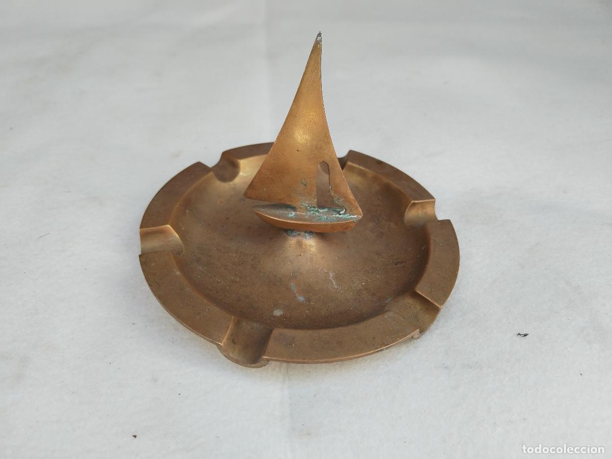 Antig&uuml;edades: cenicero barco de bronce - c185 - Foto 5