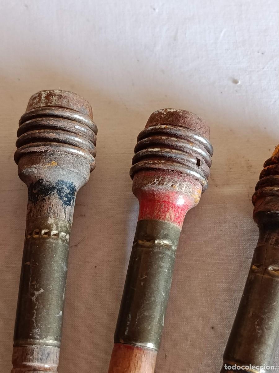Antig&uuml;edades: Lote 6 bobinas lanzadera tejer - Foto 4
