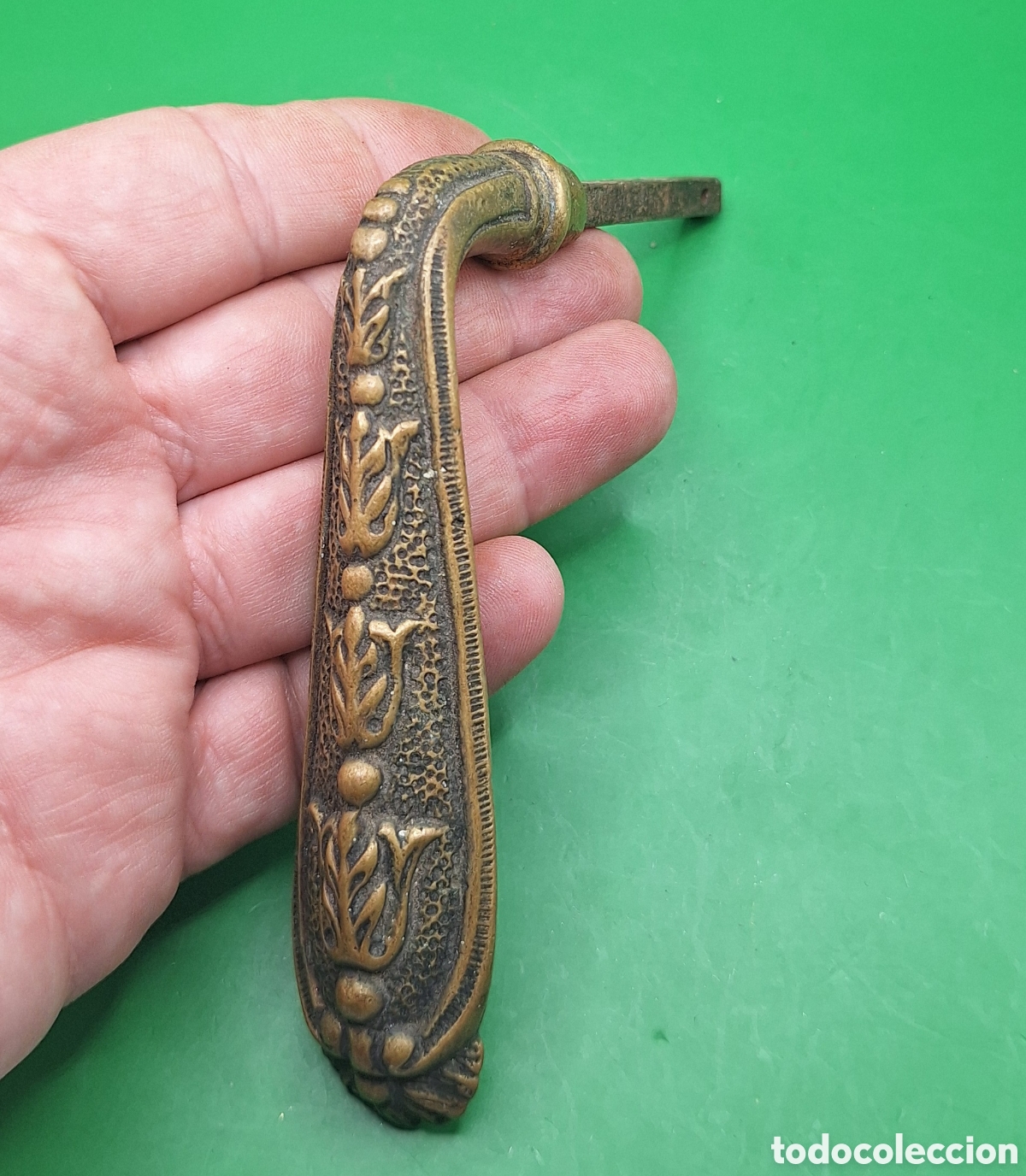 Antig&uuml;edades: Antigua Maneta - Manilla de Puerta de Bronce - Foto 2