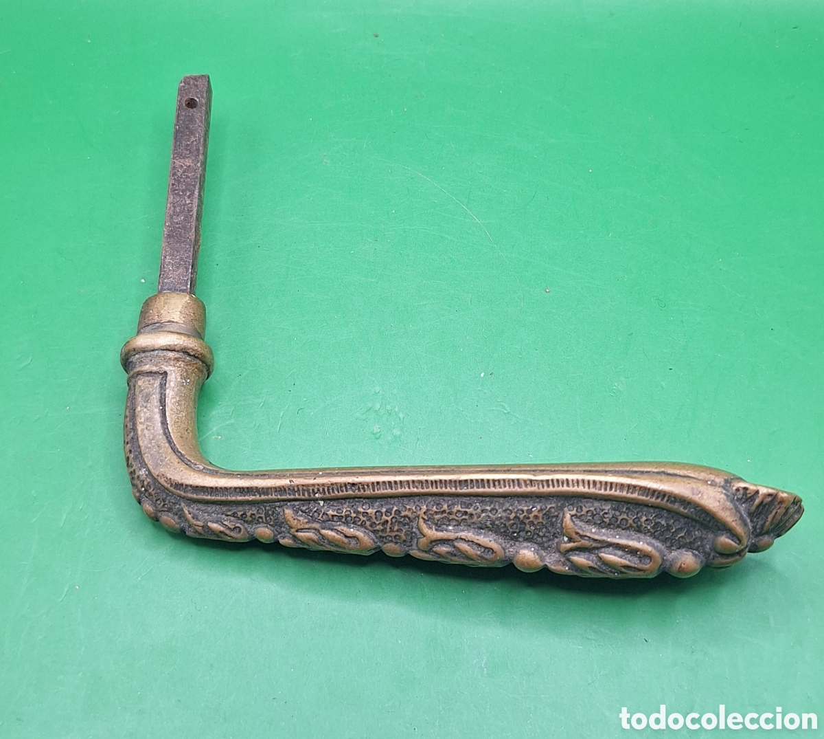 Antig&uuml;edades: Antigua Maneta - Manilla de Puerta de Bronce - Foto 3
