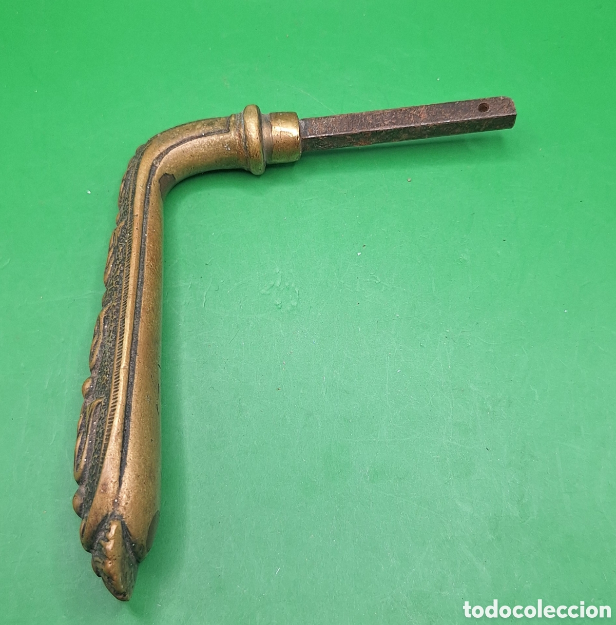 Antig&uuml;edades: Antigua Maneta - Manilla de Puerta de Bronce - Foto 14