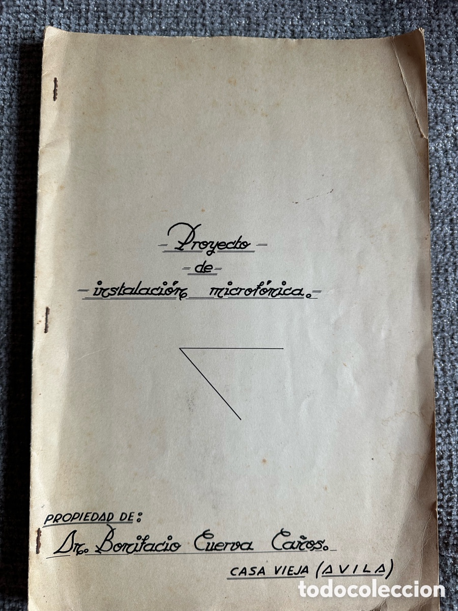 Antig&uuml;edades: Proyecto de instalaci&oacute;n micr&oacute;fonica 1951 - Foto 1