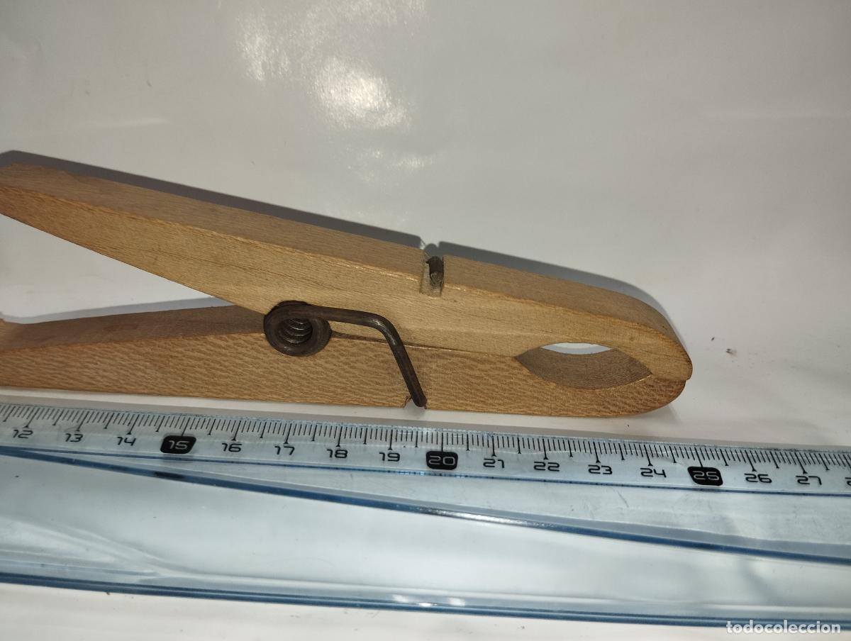 Antig&uuml;edades: PINZA DE MADERA DE LABORATORIO ANTIGUA - Foto 4