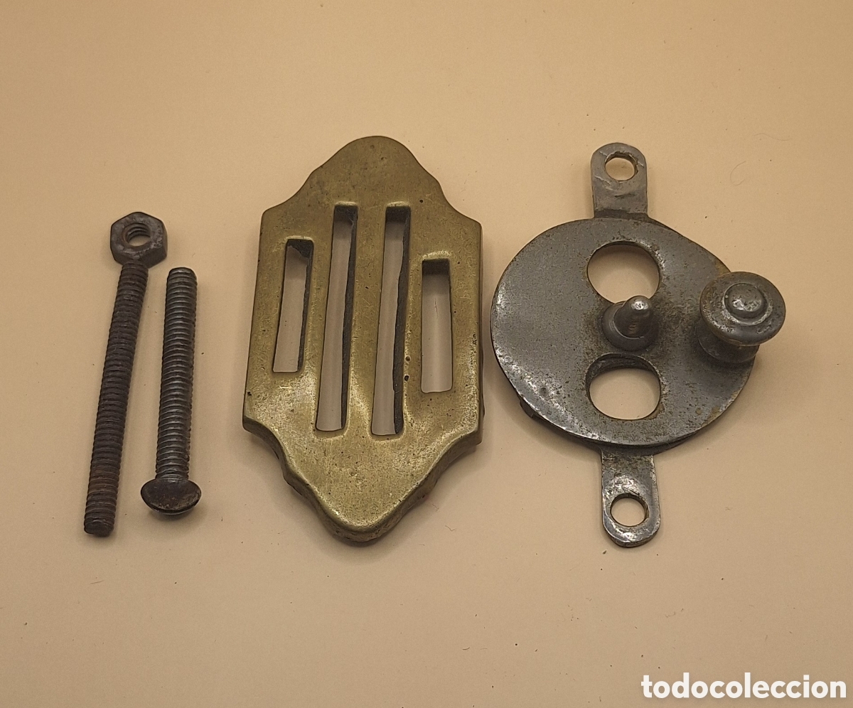 Antig&uuml;edades: Antigua Mirilla de Bronce para Puerta - Foto 8